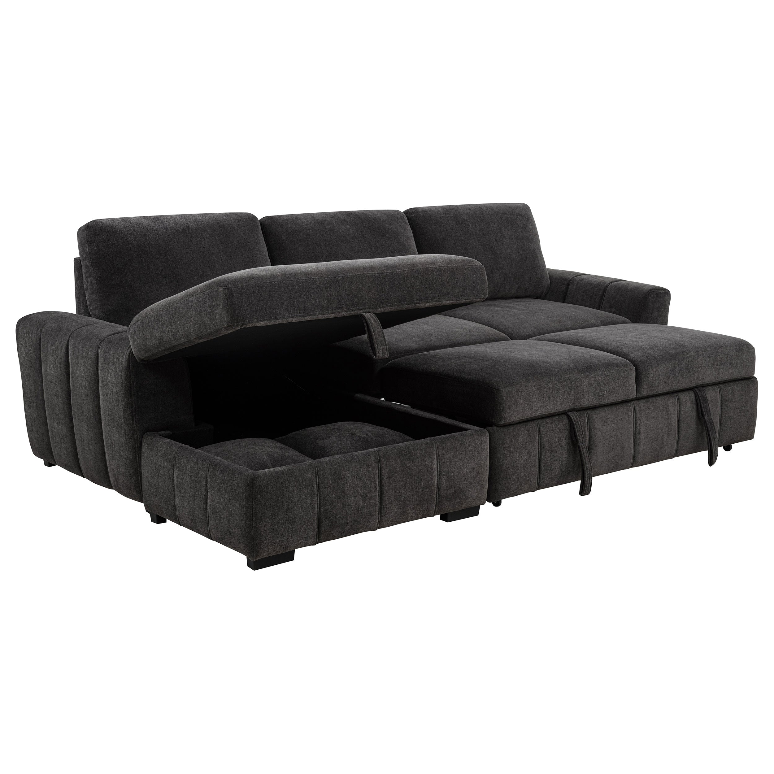 Pastrana Upholstered Sleeper Sectional Sofa RAF Chaise