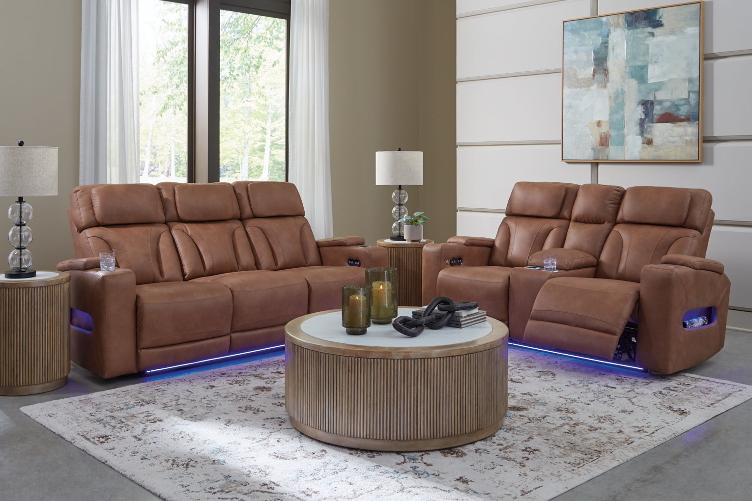 Clean-Slate Sofa, Loveseat and Recliner