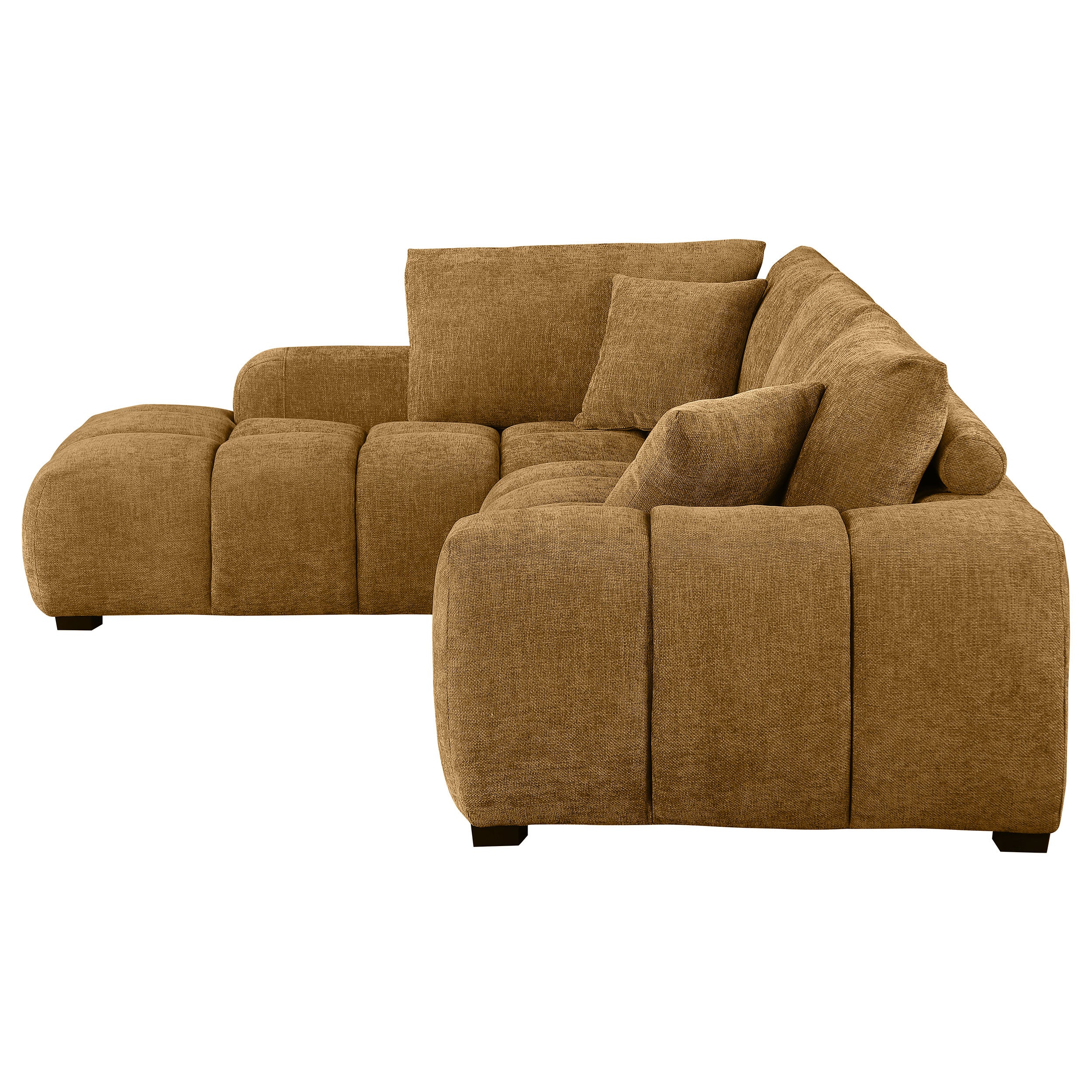 Camacho Upholstered Chaise Sectional Sofa Amber