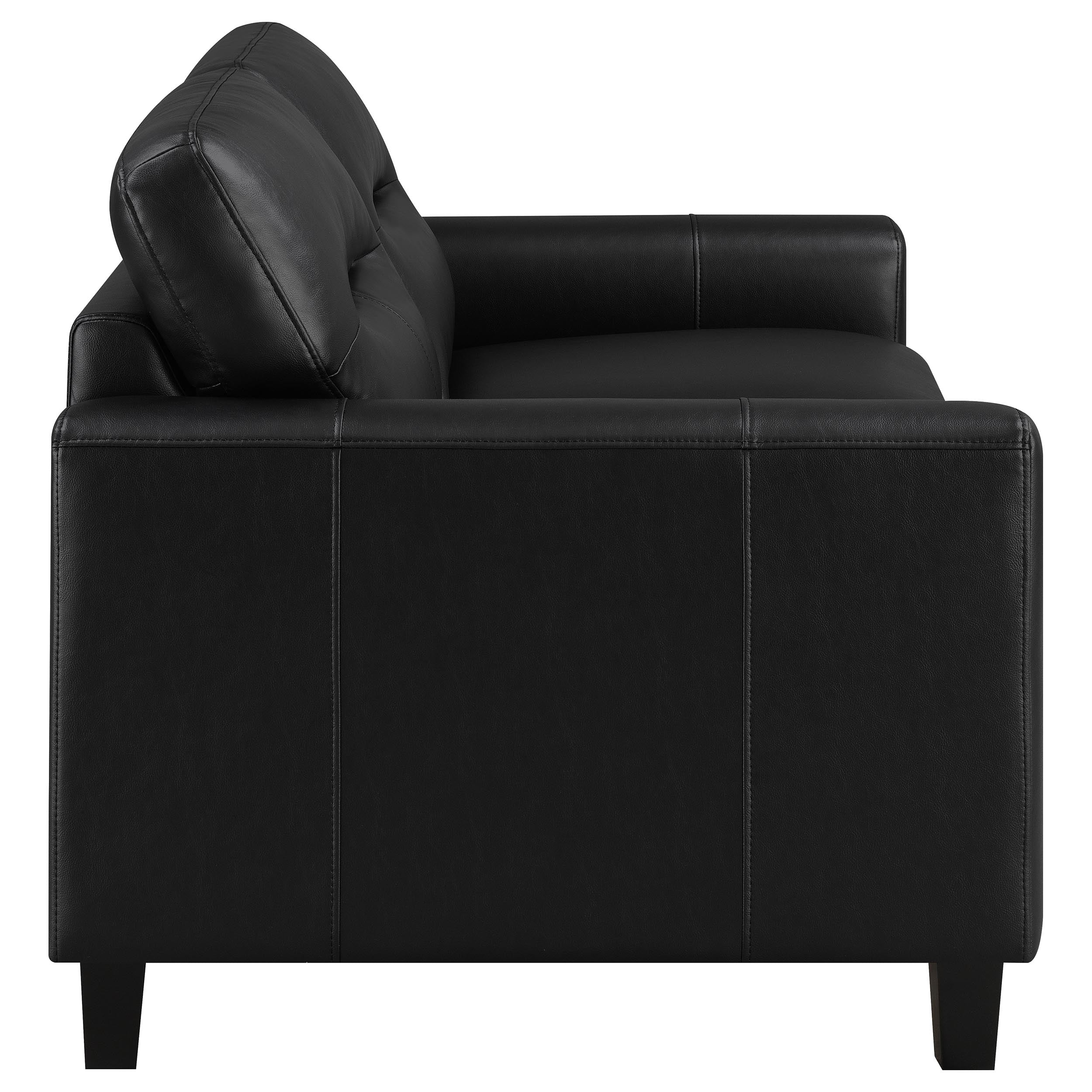 Scotland Faux Leather Upholstered Sofa Set