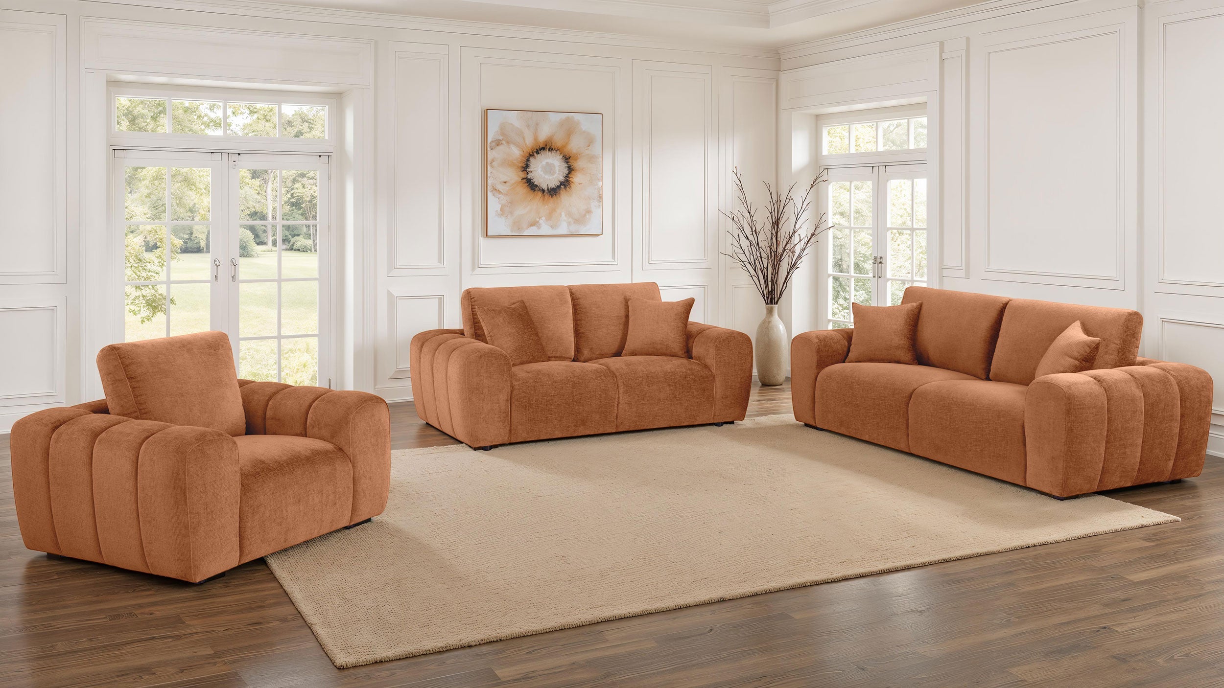 Burnett Chenille Upholstered Accent Chair