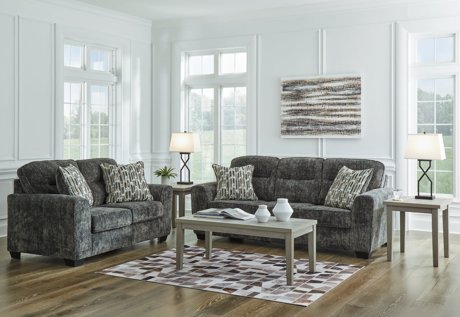 Lonoke Sofa, Loveseat, Chair and Ottoman