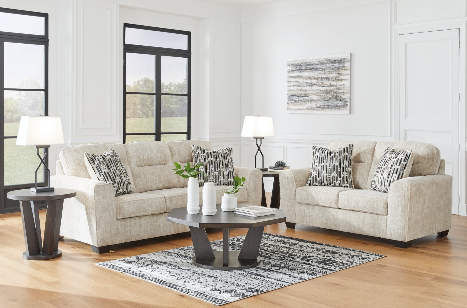 Lonoke Sofa, Loveseat, Chair and Ottoman