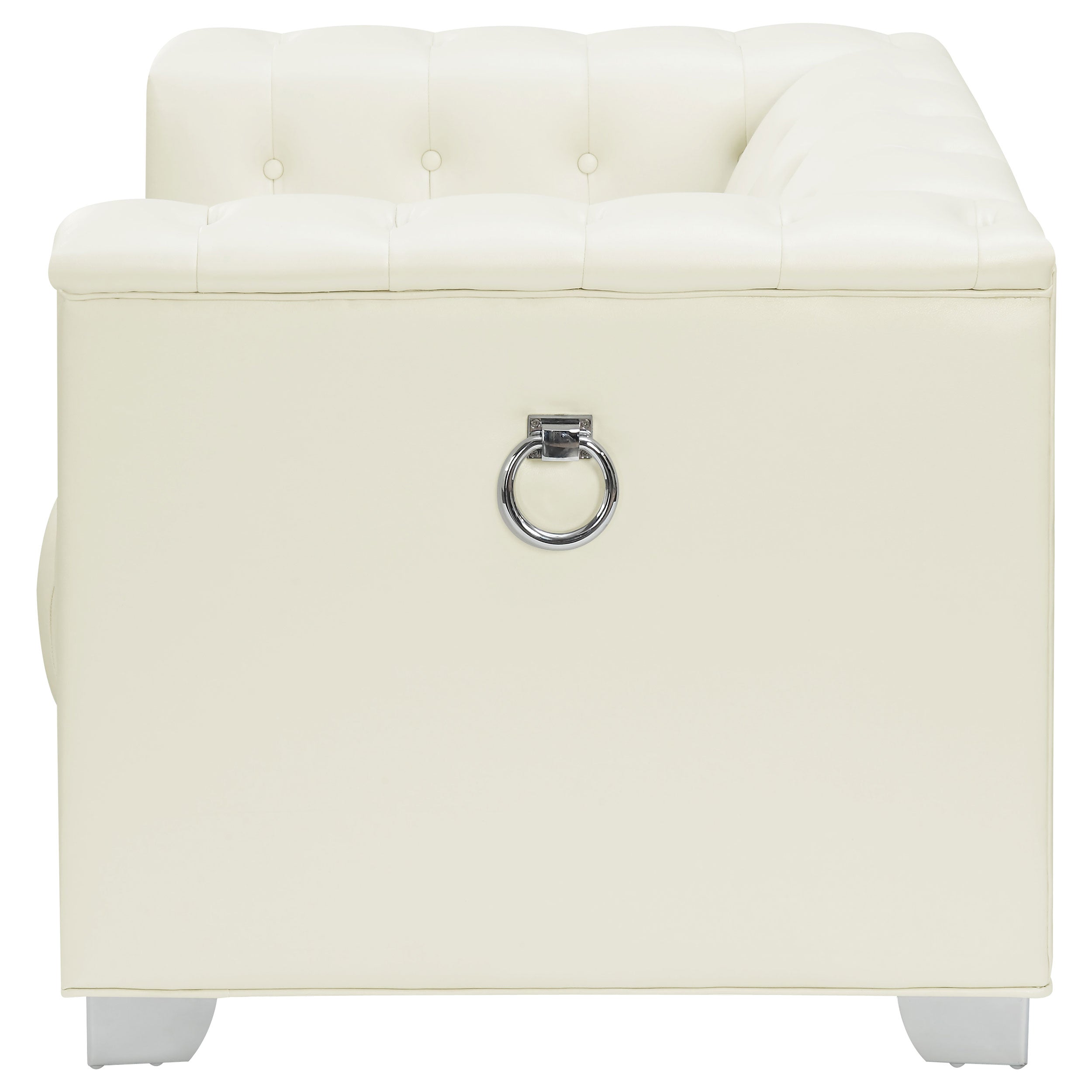 Chaviano Tufted Upholstered Chair Pearl White