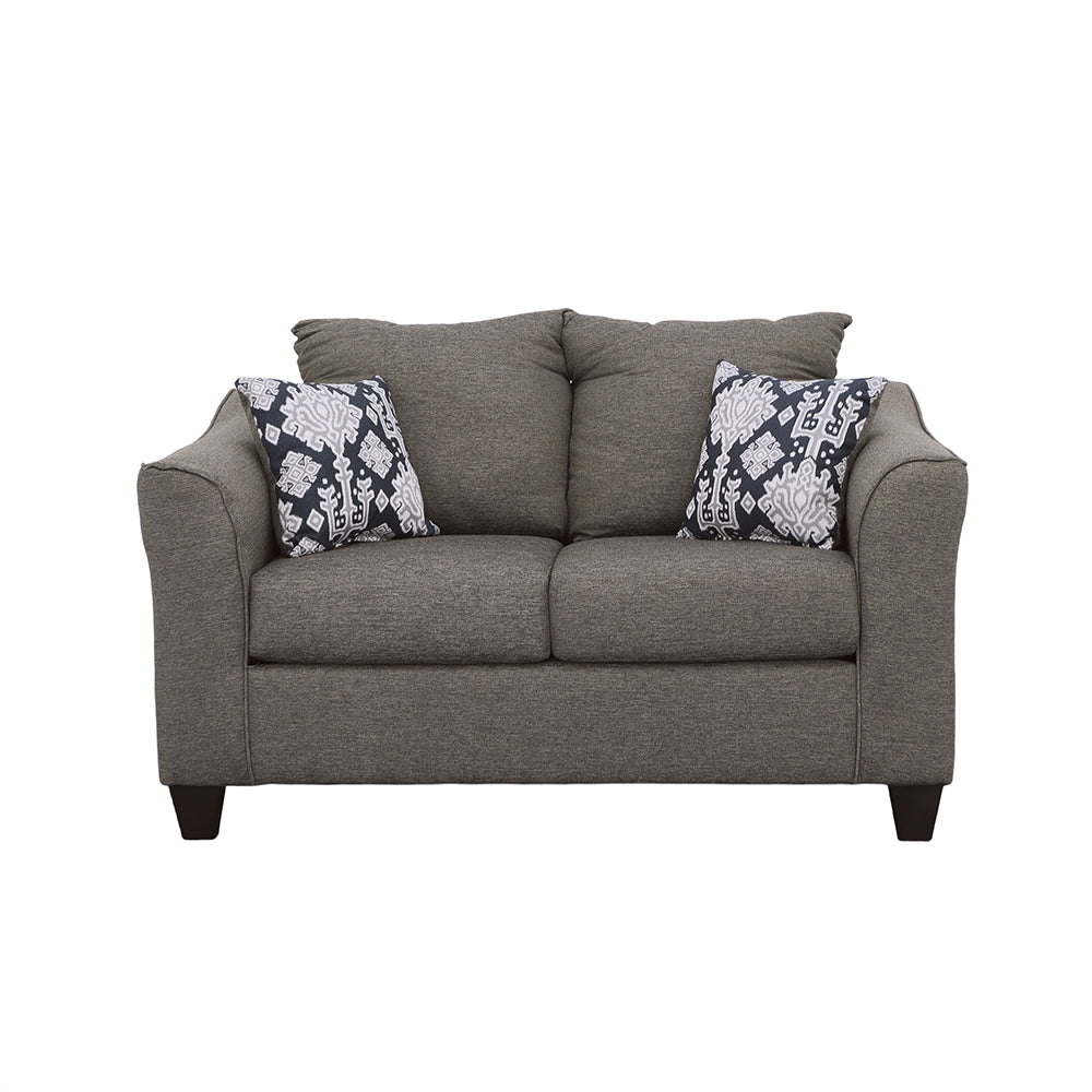 Salizar Flared Arm Loveseat Grey