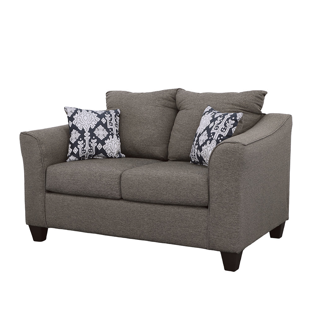 Salizar Flared Arm Loveseat Grey