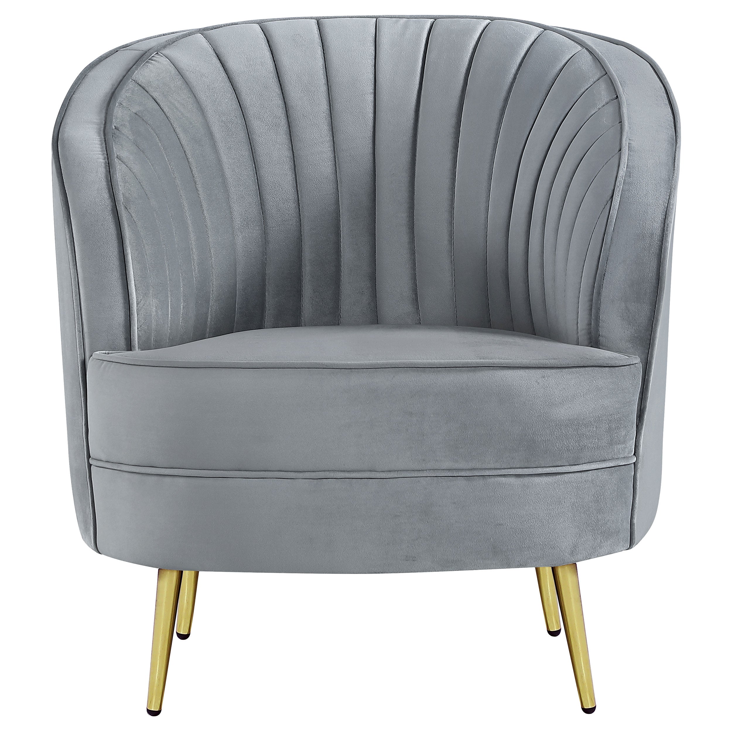 Sophia Upholstered Channel Tufted Sofa Set