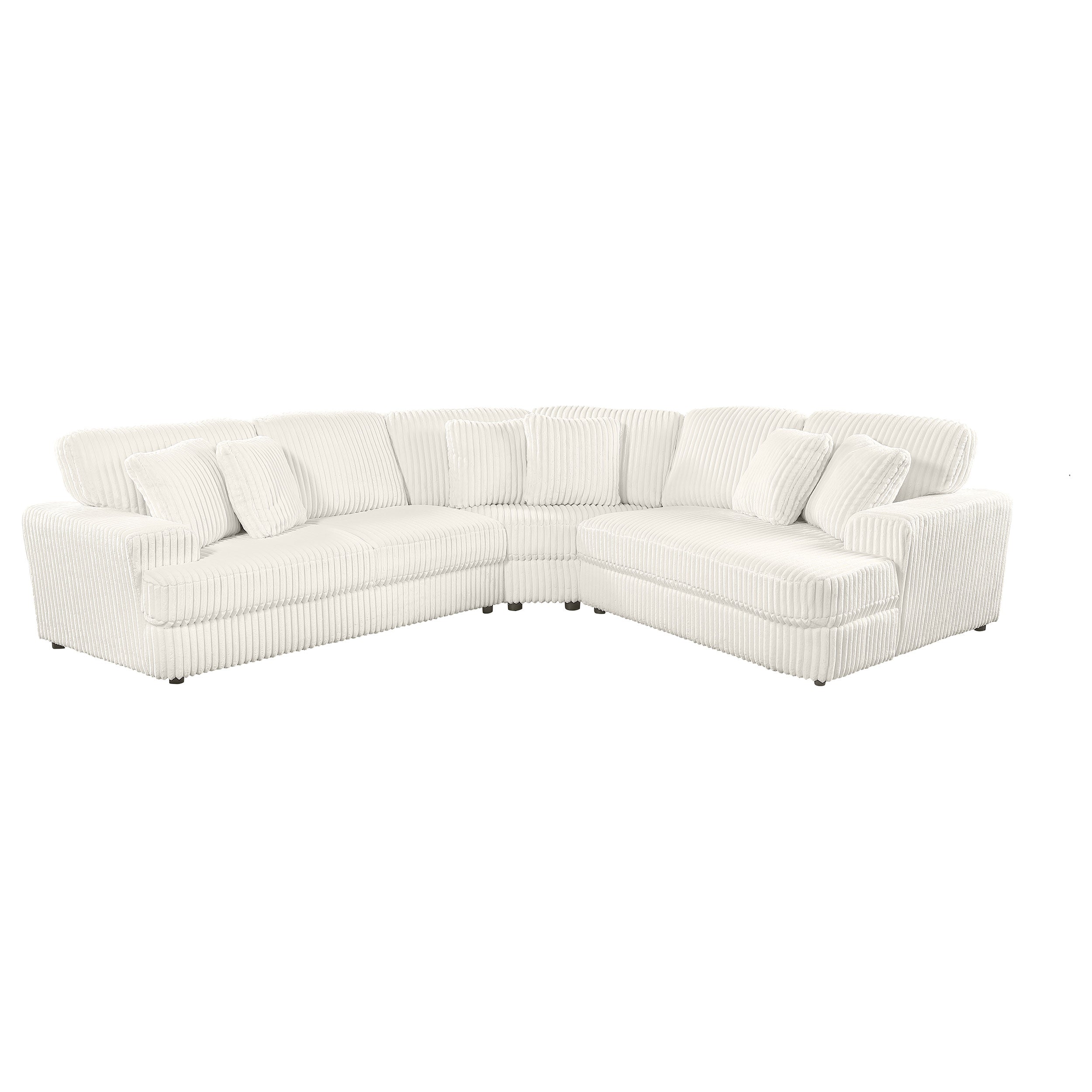 Emberson 3-piece Upholstered Modular Sectional Sofa Ivory