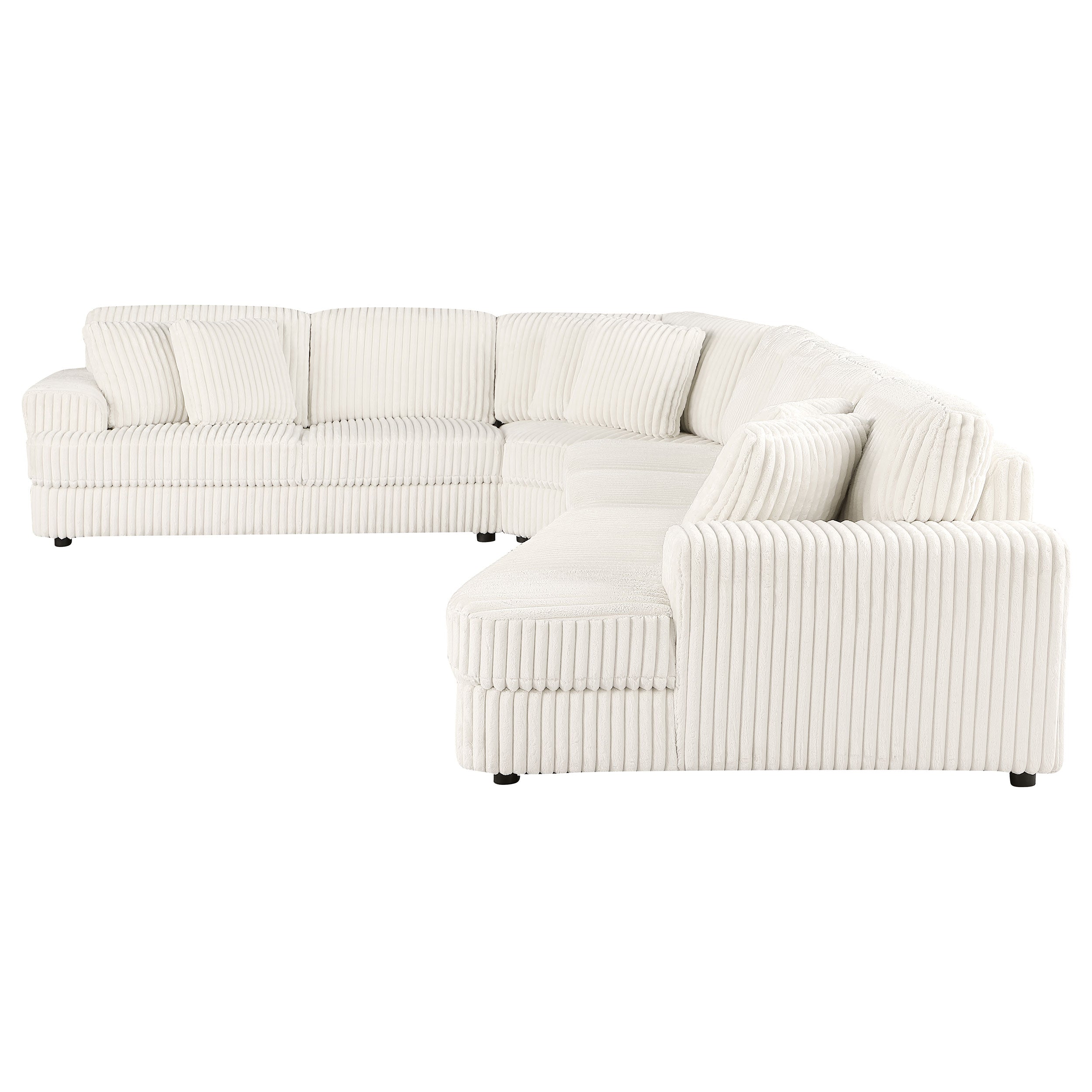 Emberson 5-piece Upholstered Modular Sectional Sofa Ivory