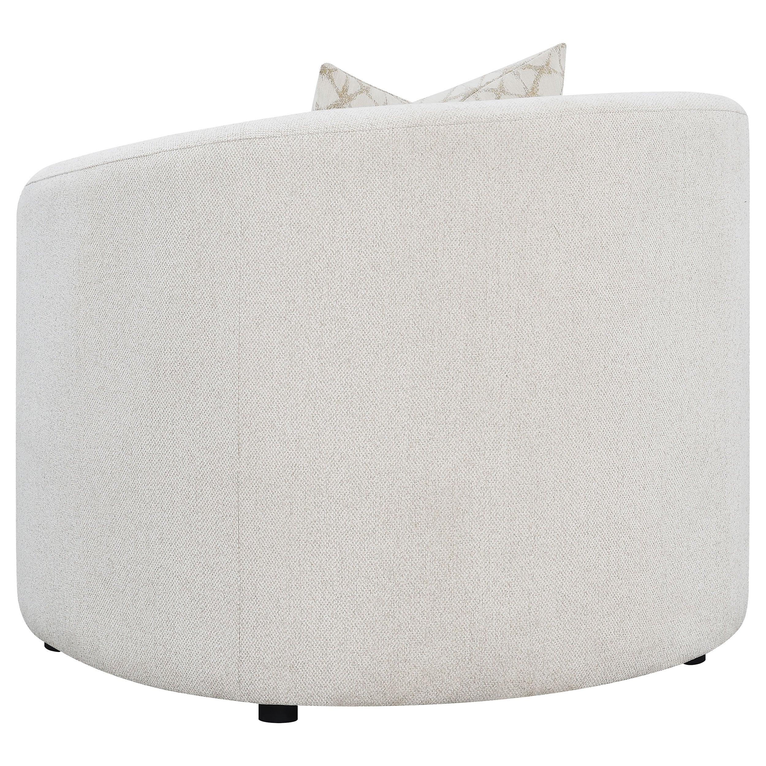 Rainn Boucle Upholstered Sloped Arm Sofa Set Latte