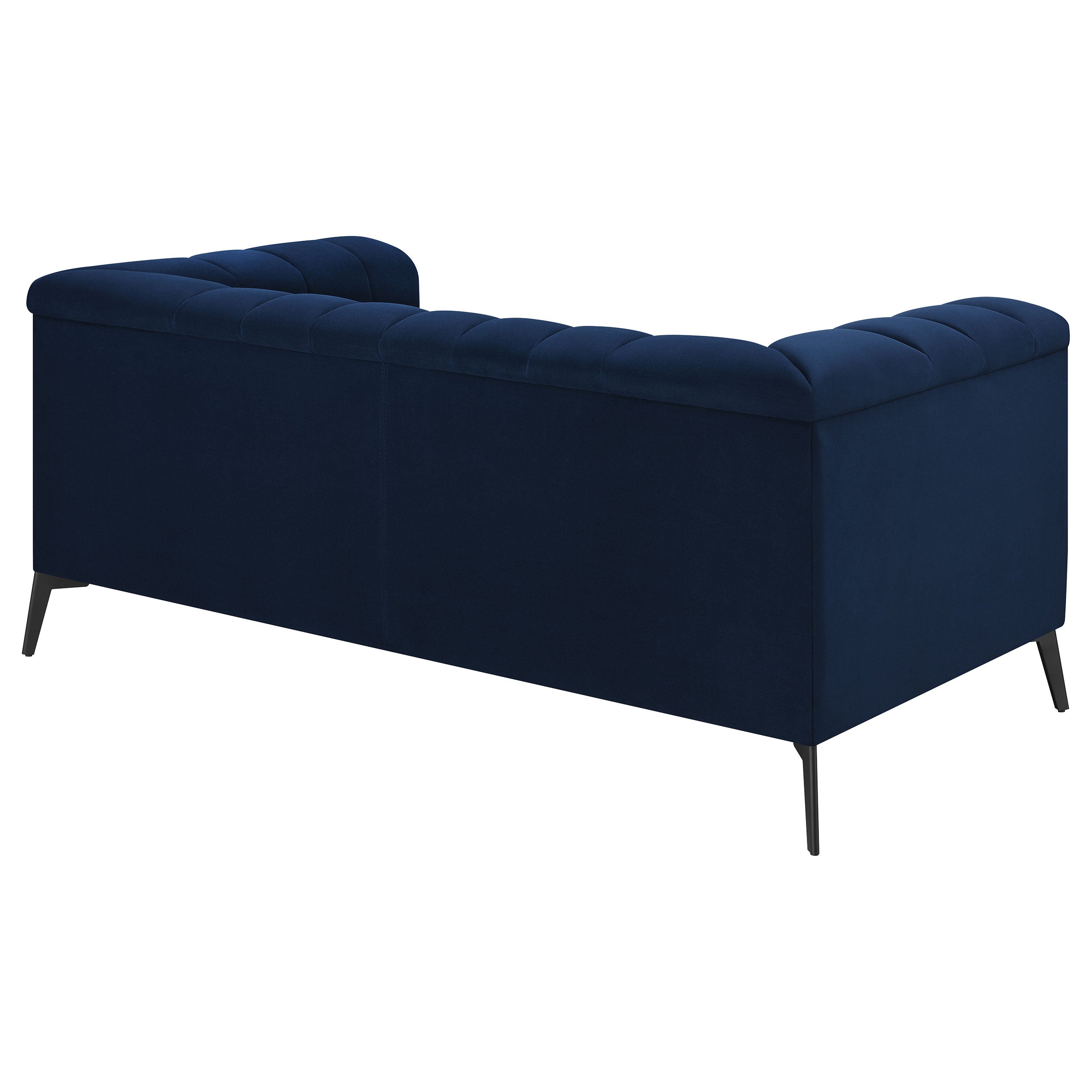 Chalet Tuxedo Arm Loveseat Blue