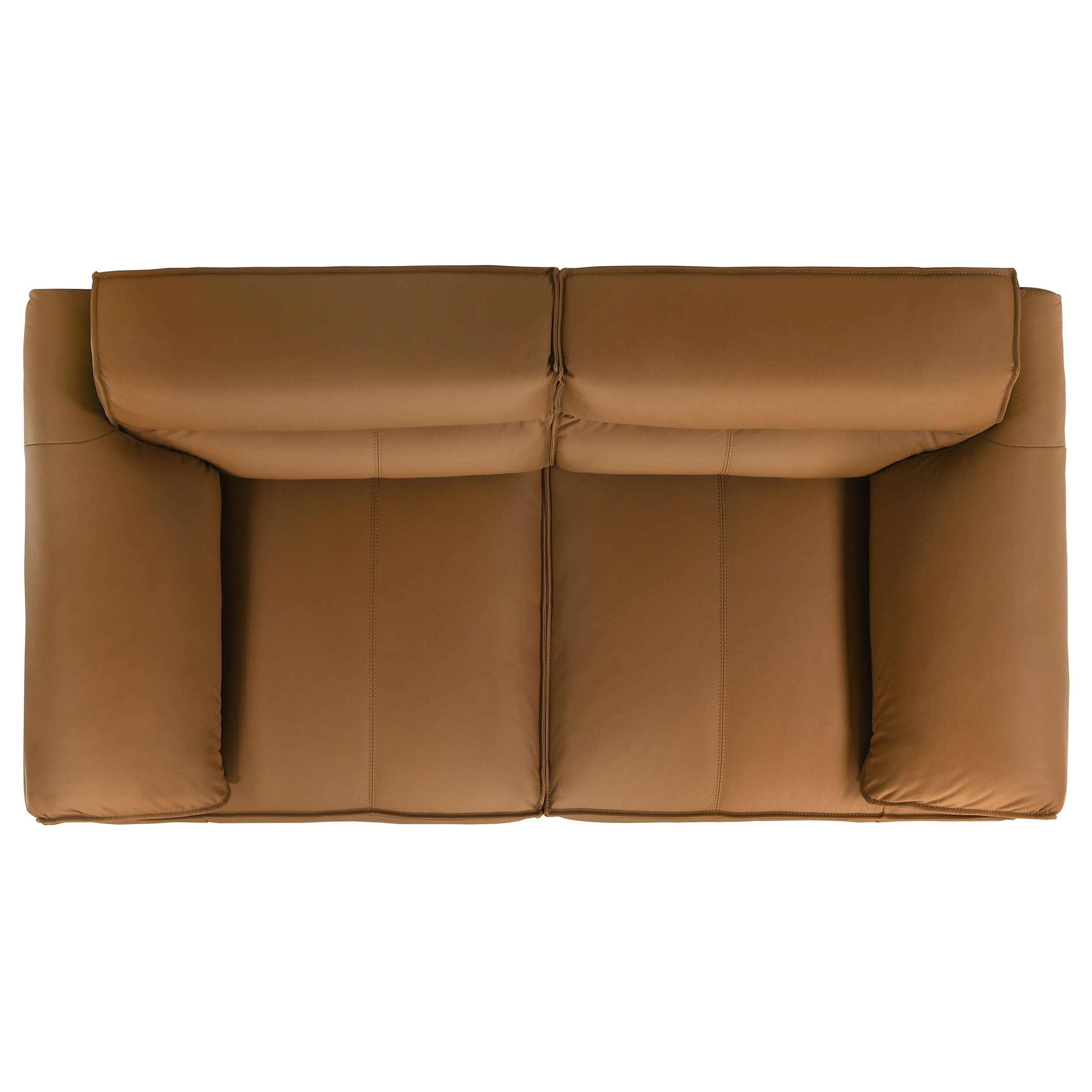 Buxton Top Grain Leather Upholstered Loveseat