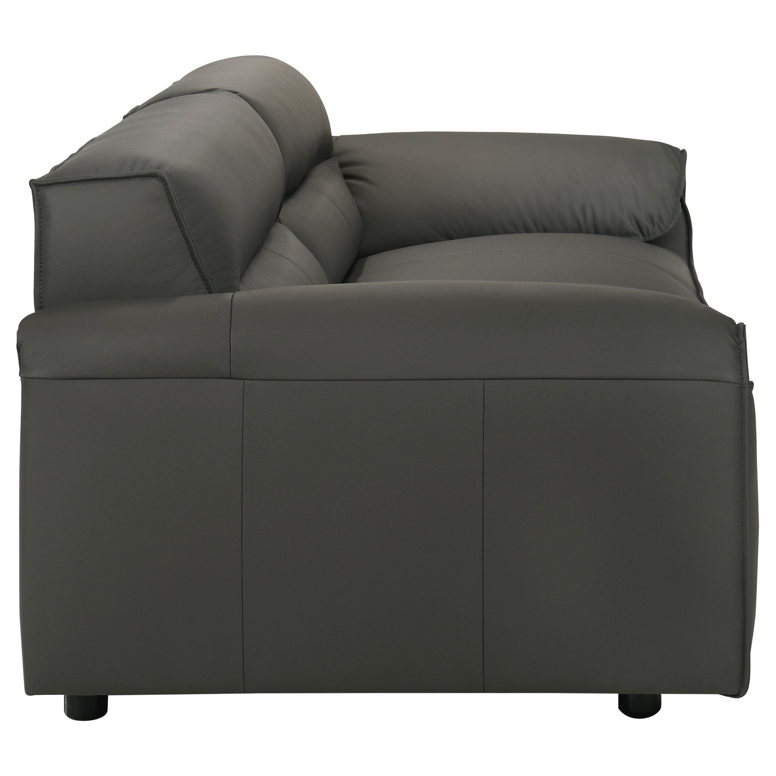 Buxton Top Grain Leather Upholstered Sofa
