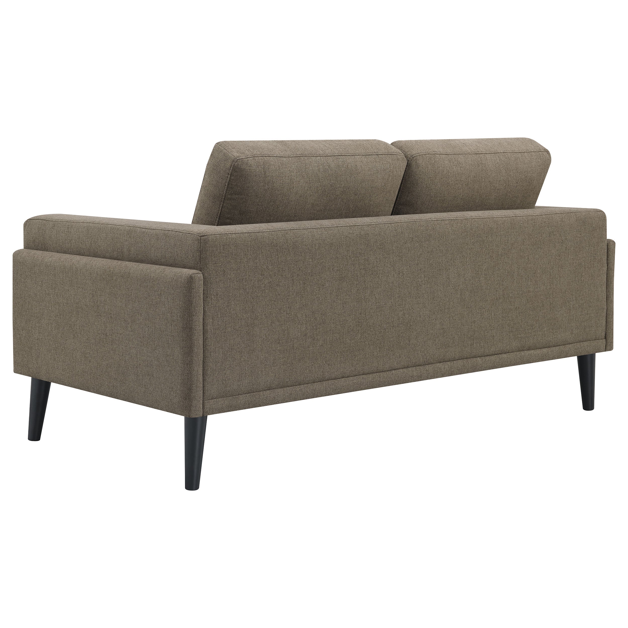 Rilynn 2-piece Upholstered Track Arms Sofa Set Brown