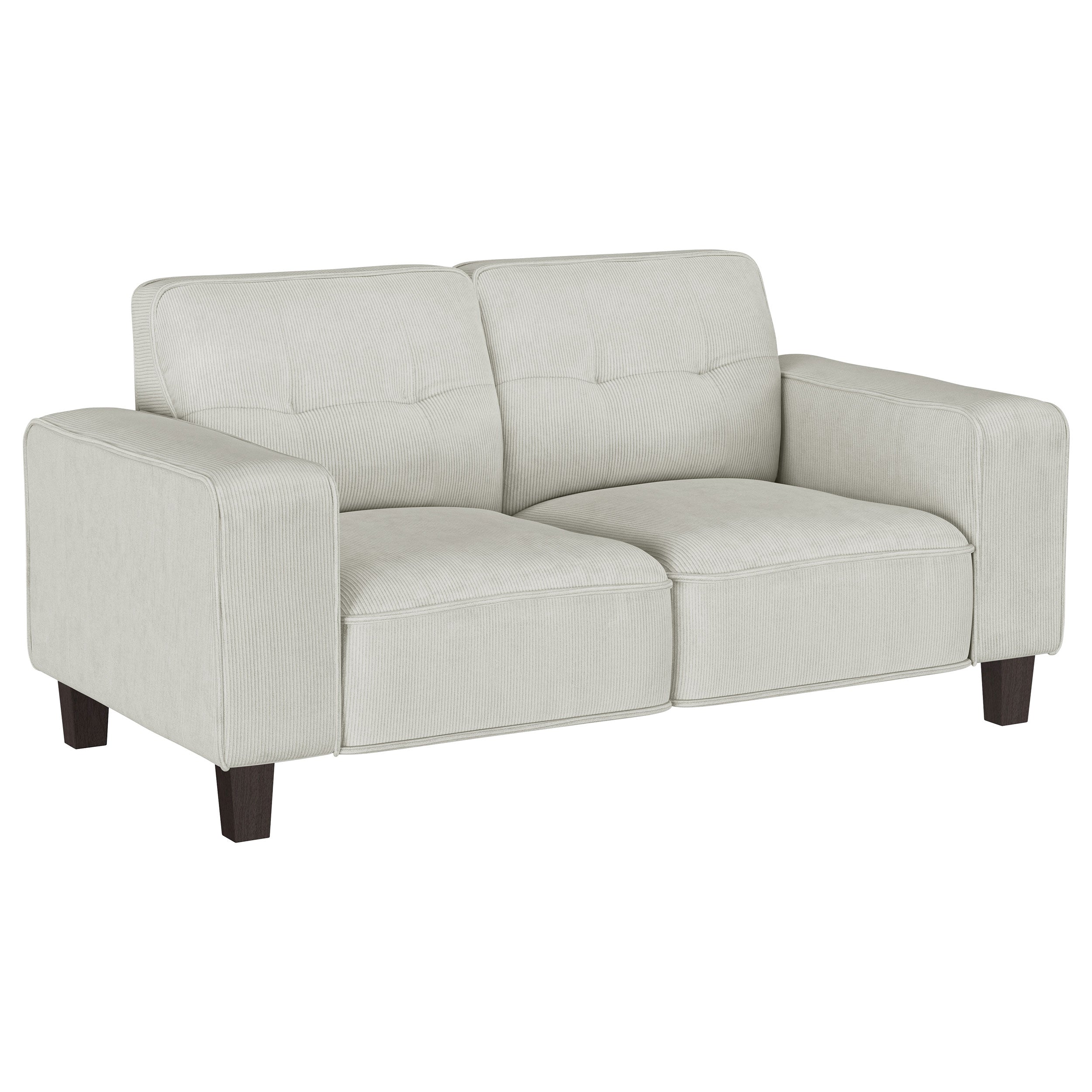 Deerhurst  Upholstered Track Arm Sofa Set Greige