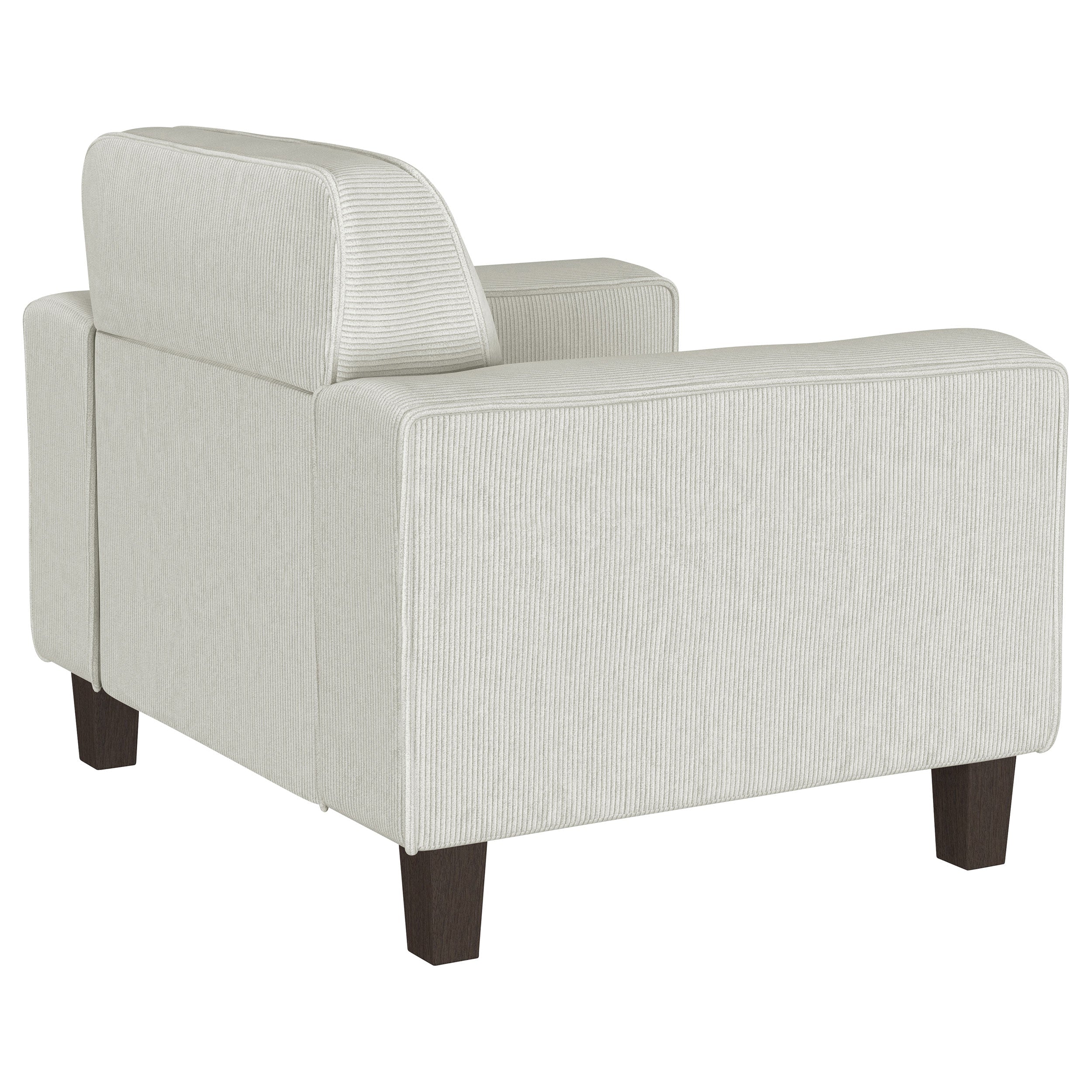 Deerhurst Upholstered Track Arm Tufted Accent Chair Greige