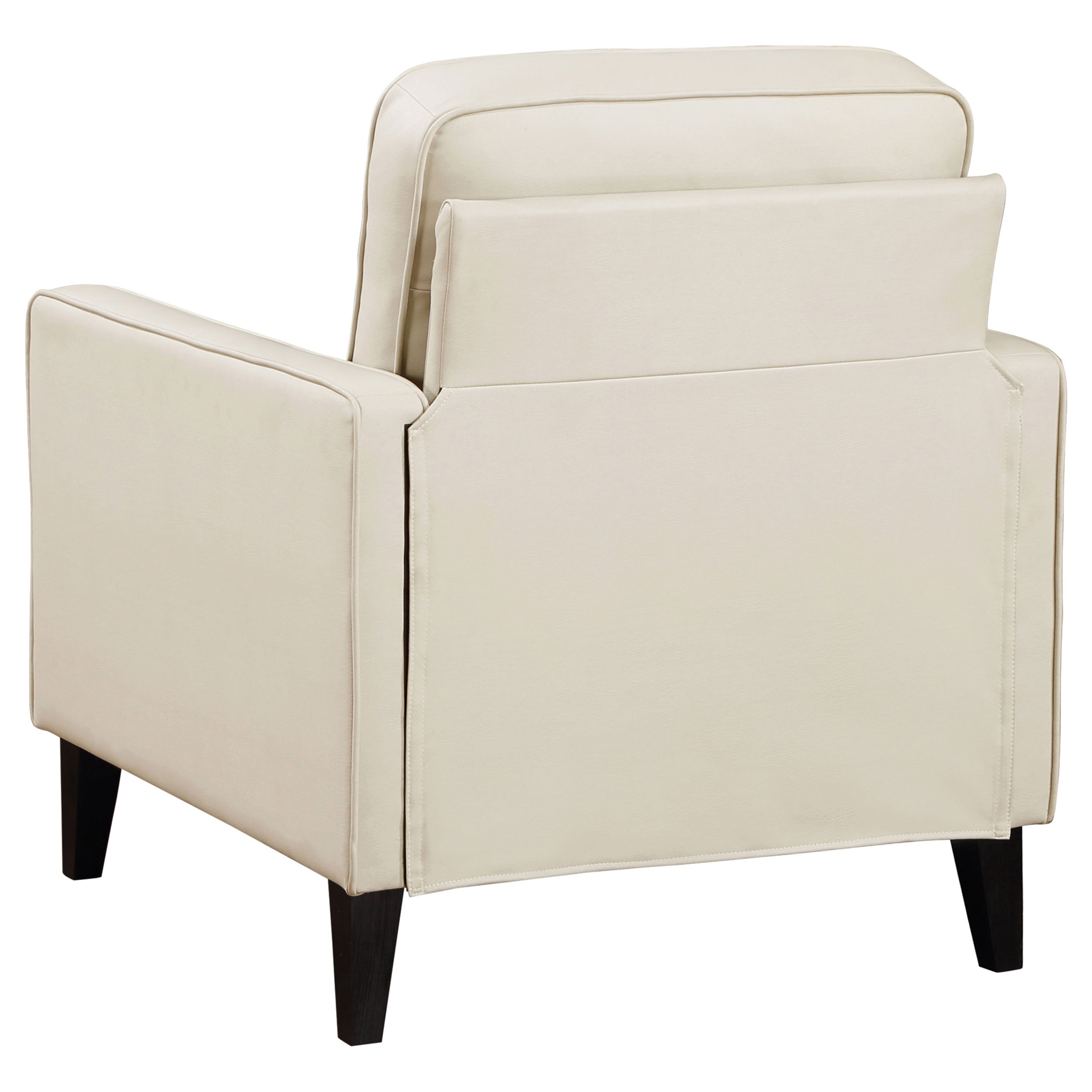 Jonah 2-piece Upholstered Track Arm Sofa Set Ivory