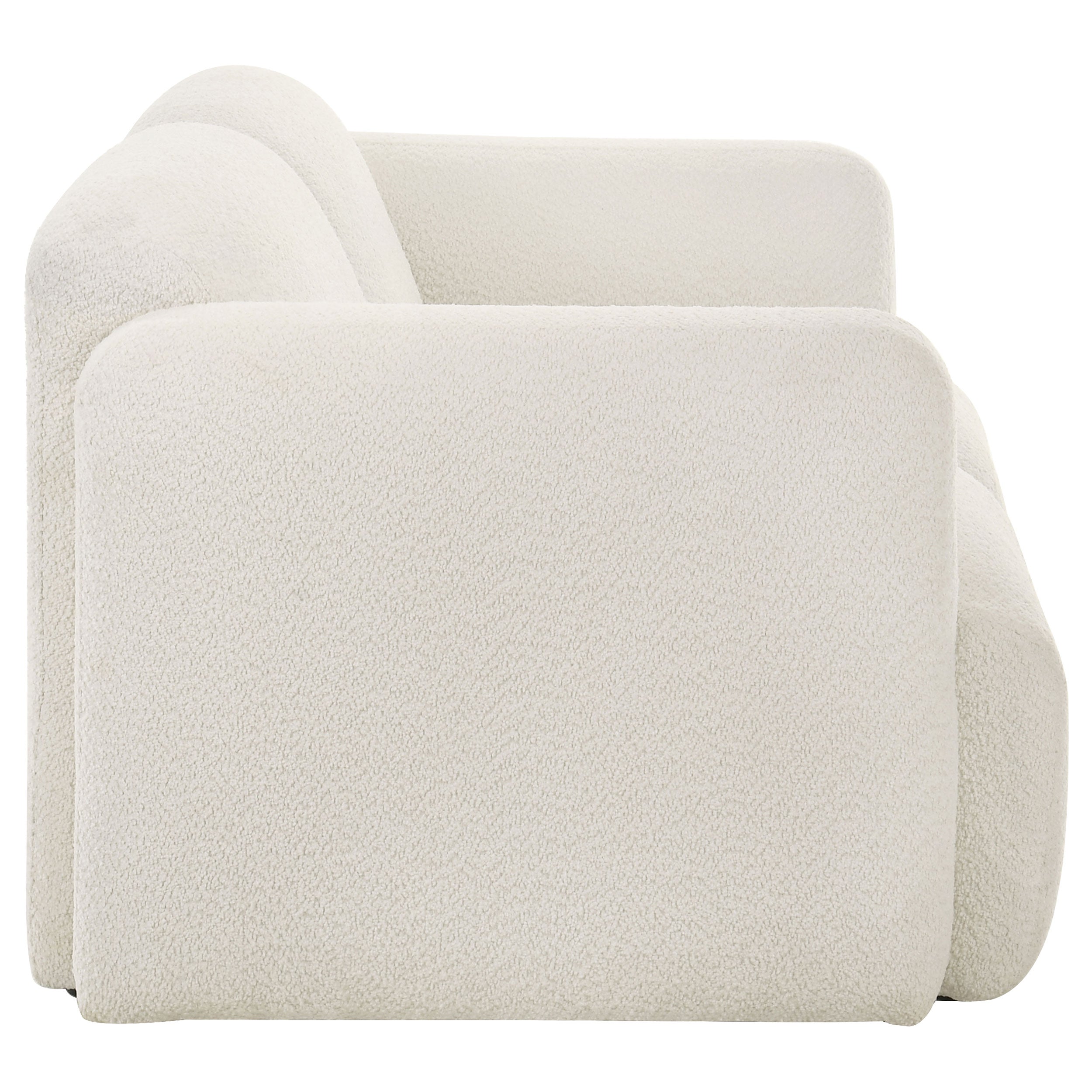 Dorset Fabric Upholstered Round Track Arm Loveseat
