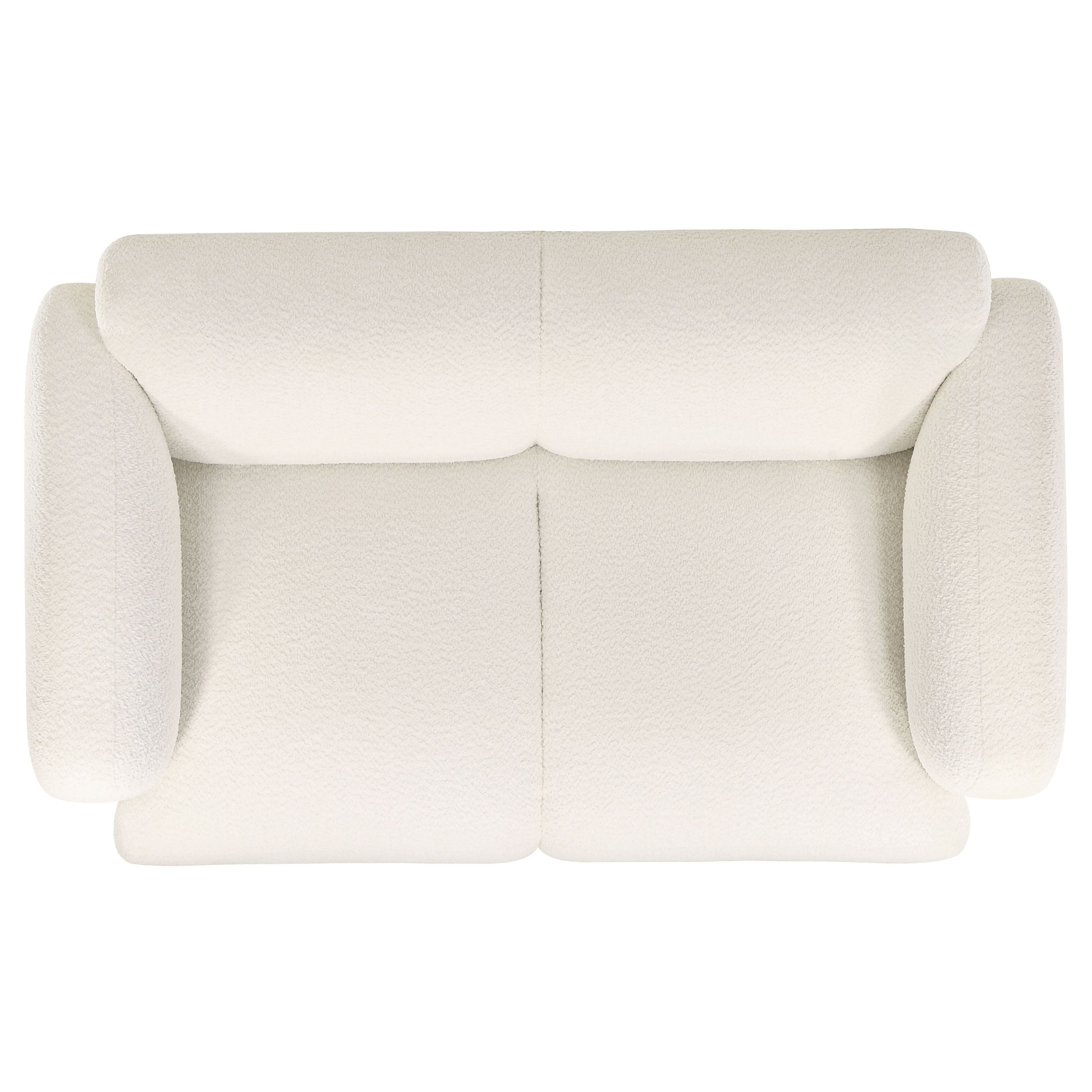 Dorset Fabric Upholstered Round Track Arm Loveseat