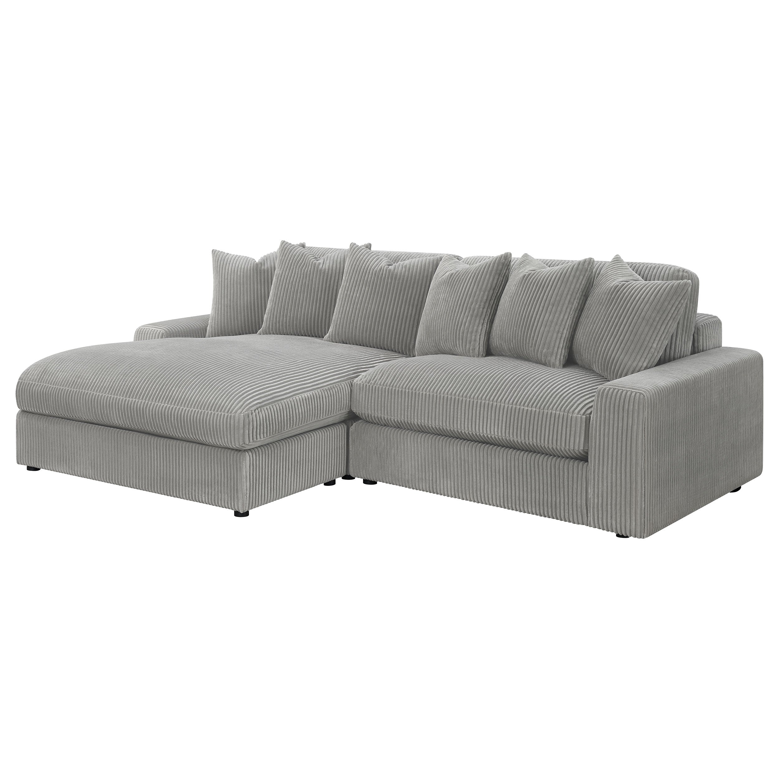 Blaine Upholstered Reversible Sectional Sofa Sand