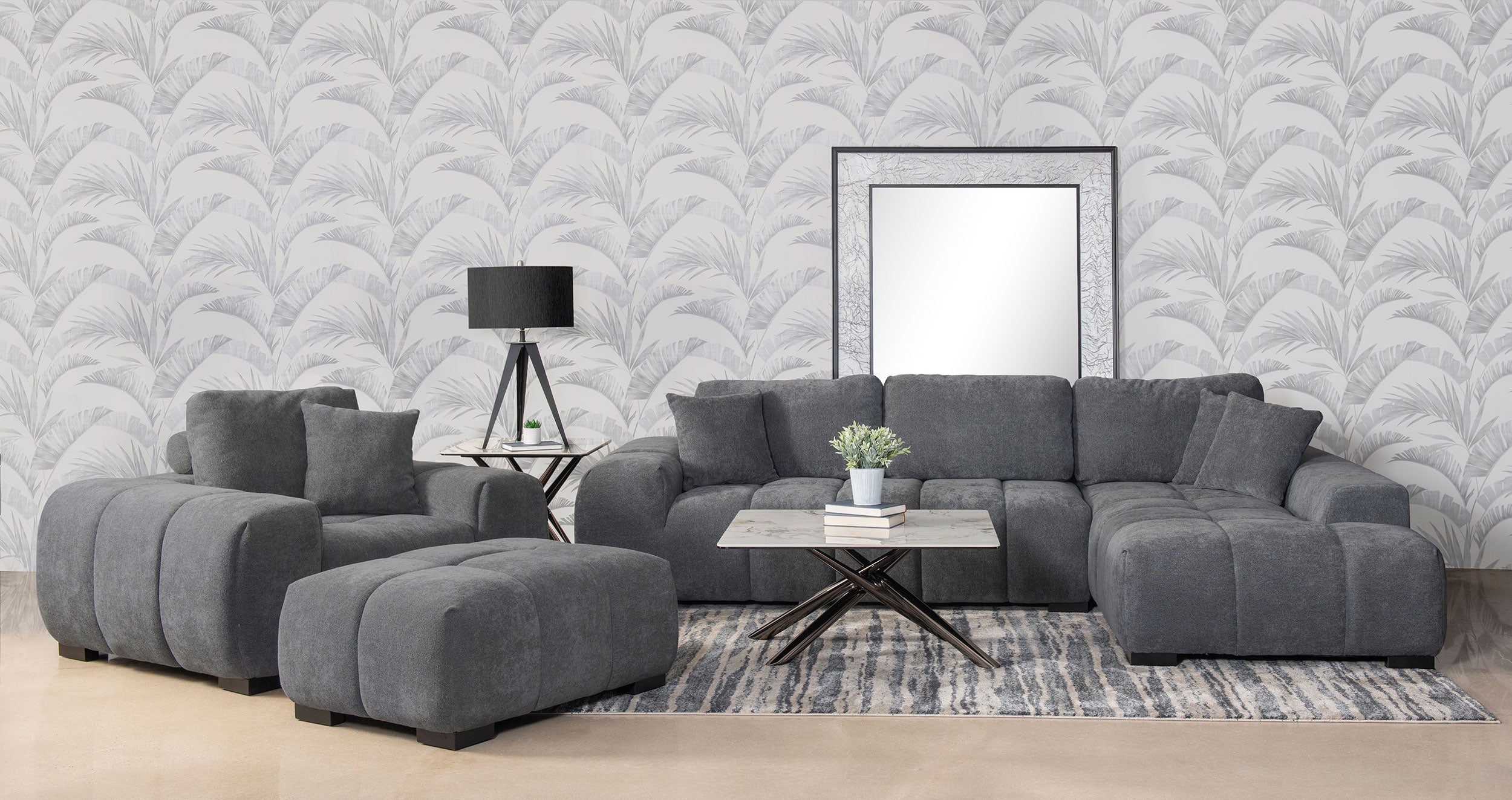 Octavia Upholstered Sectional Chaise Sofa