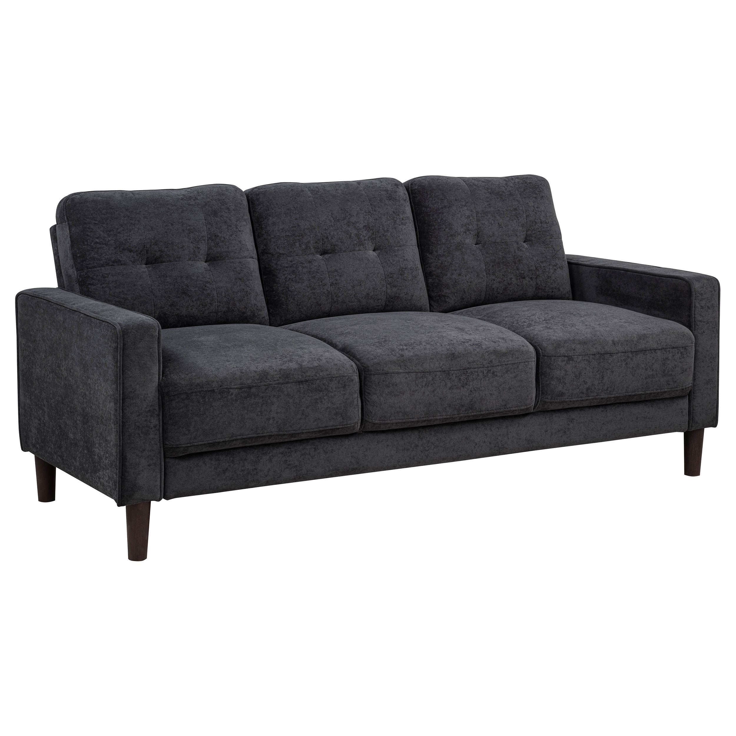 Bowen II Fabric Upholstered Track Arm Sofa Set