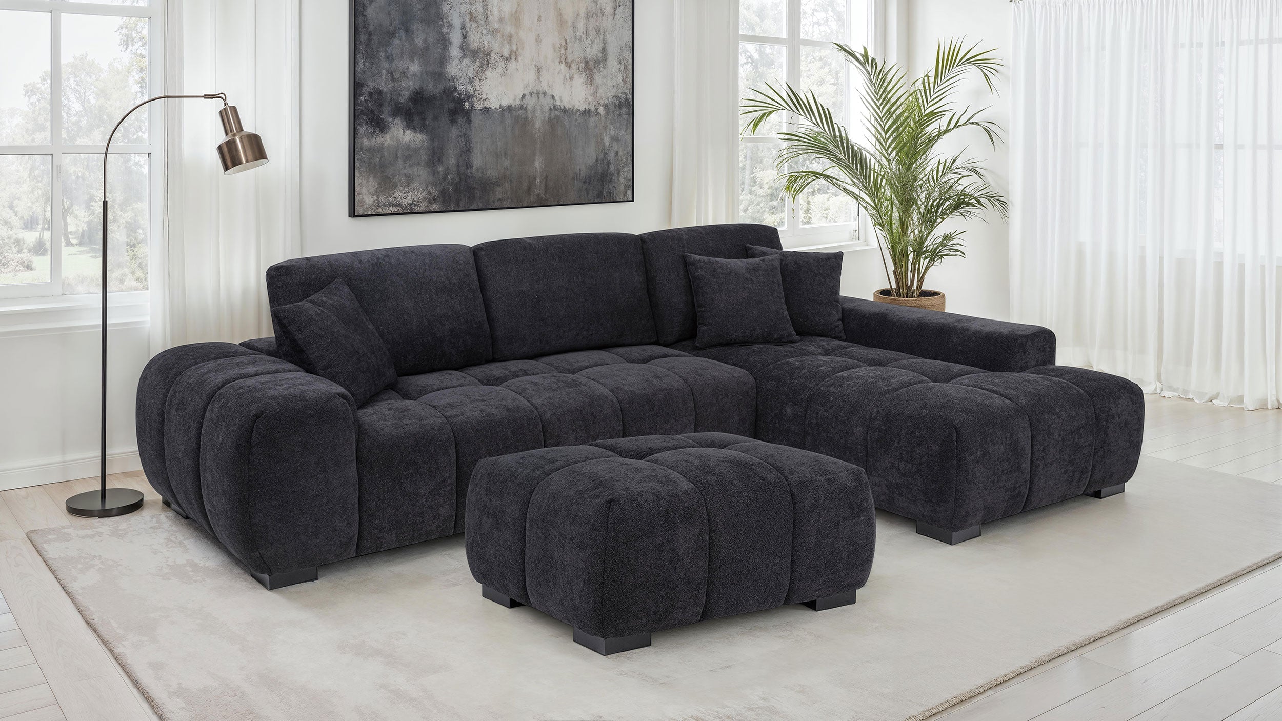 Octavia Upholstered Rectangular Ottoman