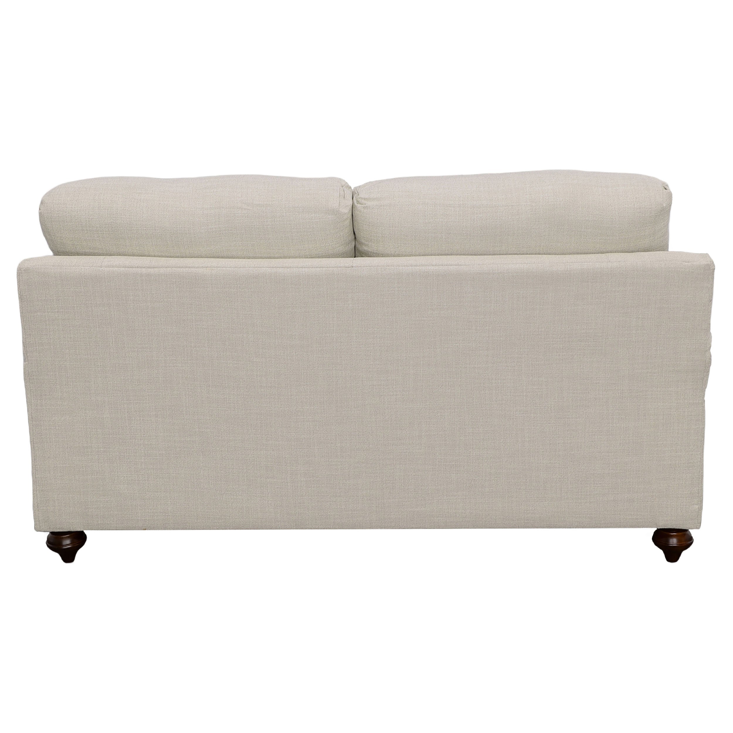 Glenn Upholstered English Arm Loveseat Light Grey and Blue