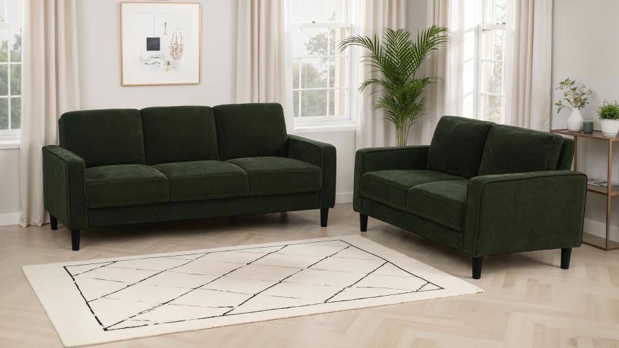 Ruth Upholstered Track Arm Sofa Set