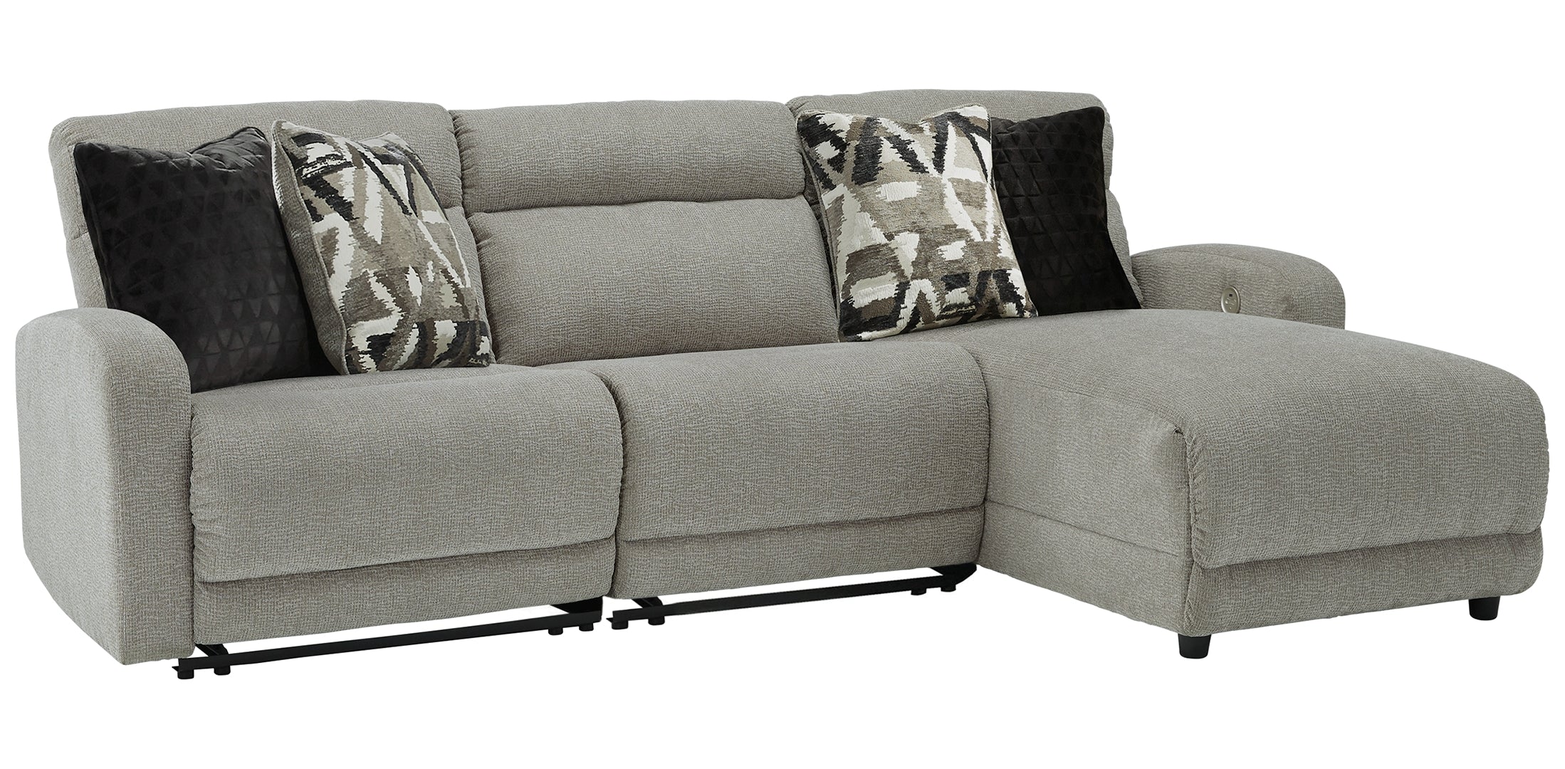 3-Piece Power Reclining Sectional with Chaise