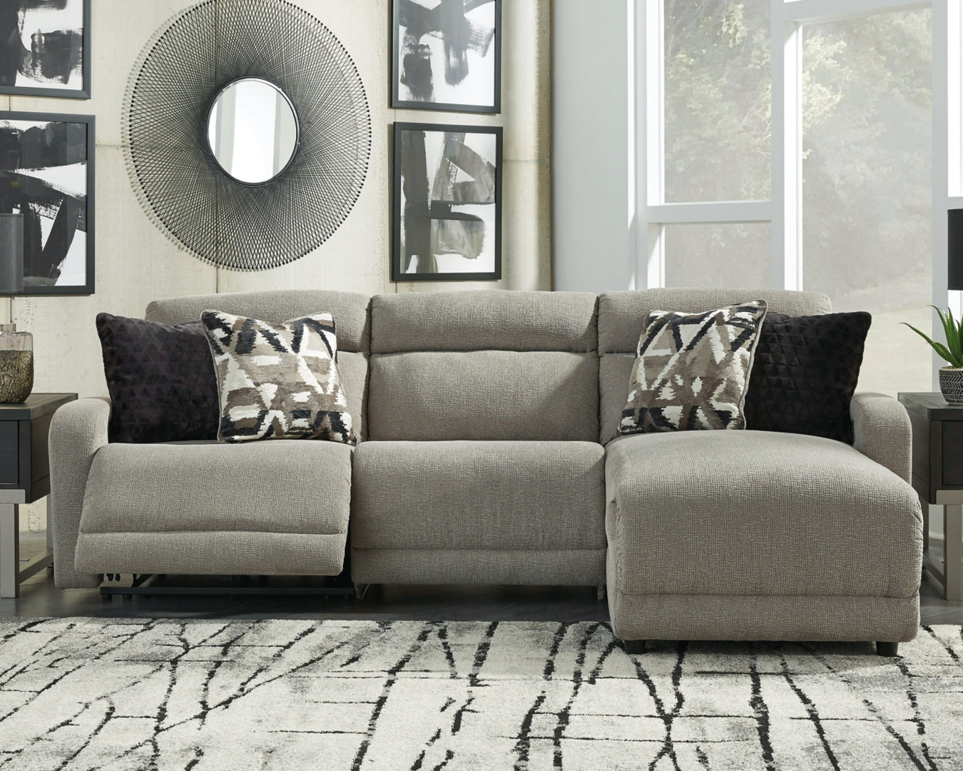 3-Piece Power Reclining Sectional with Chaise