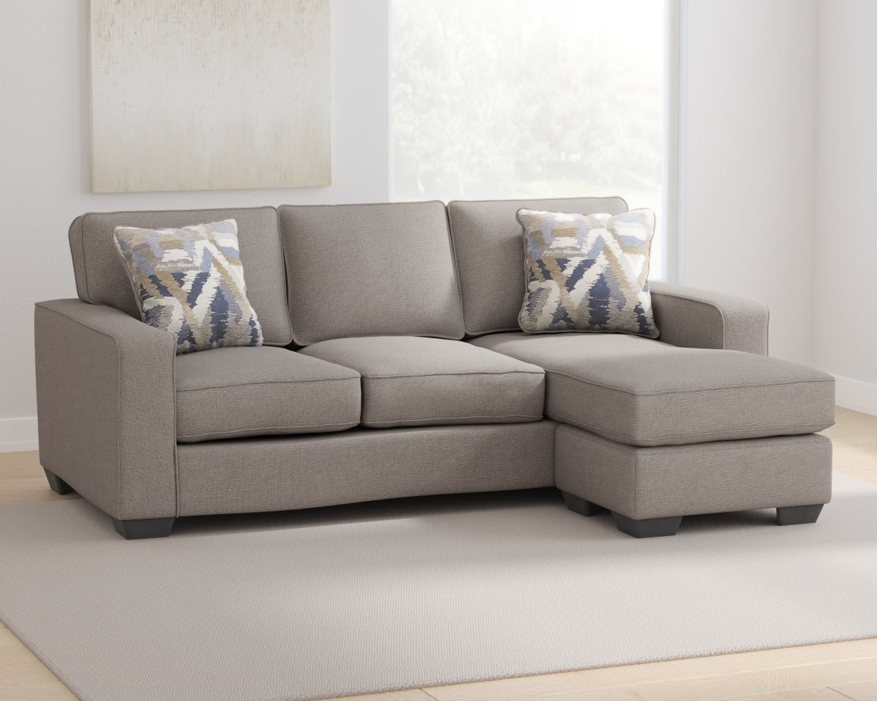 Greaves Sofa Chaise, Chair, and Ottoman