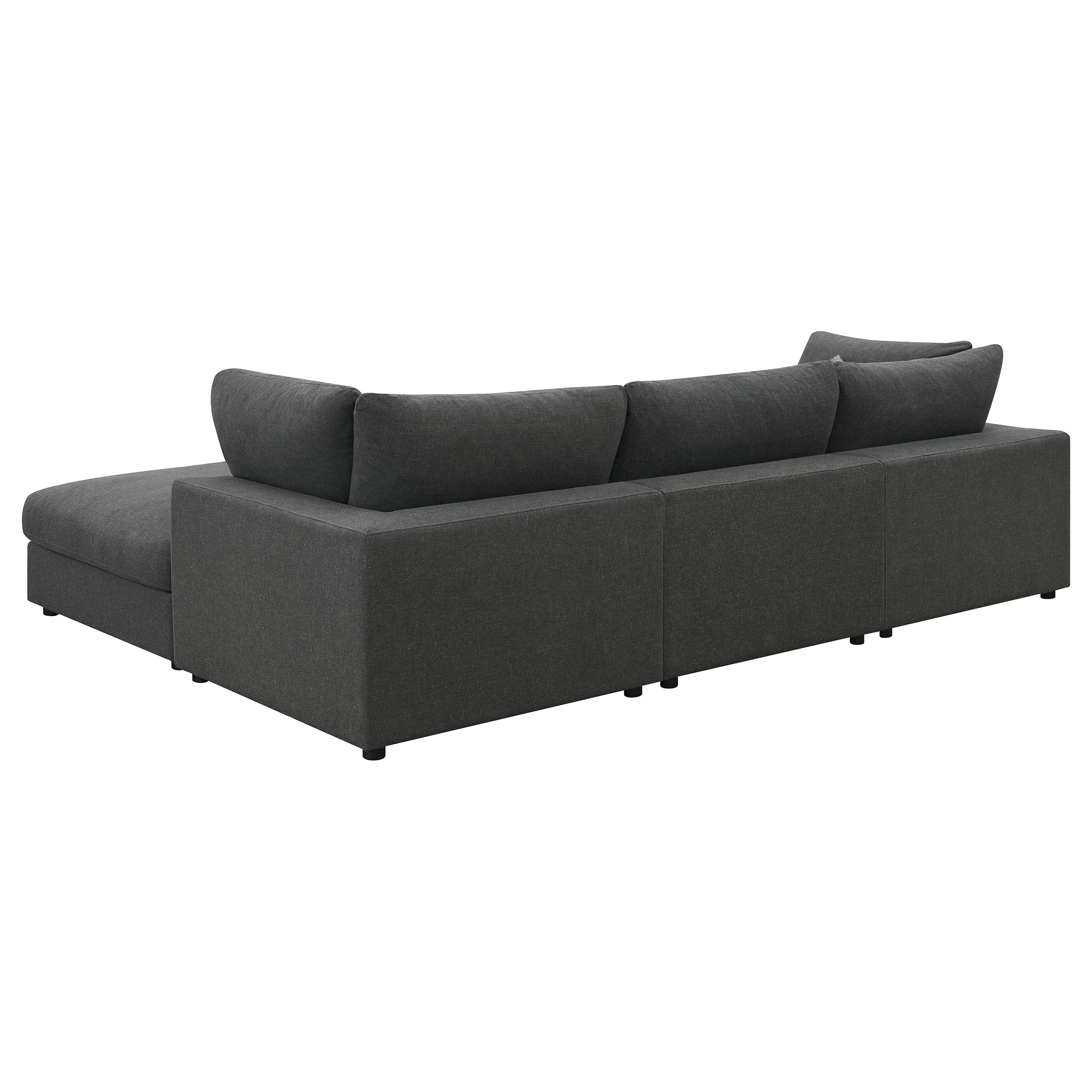 Serene  Upholstered Modular Sectional Charcoal