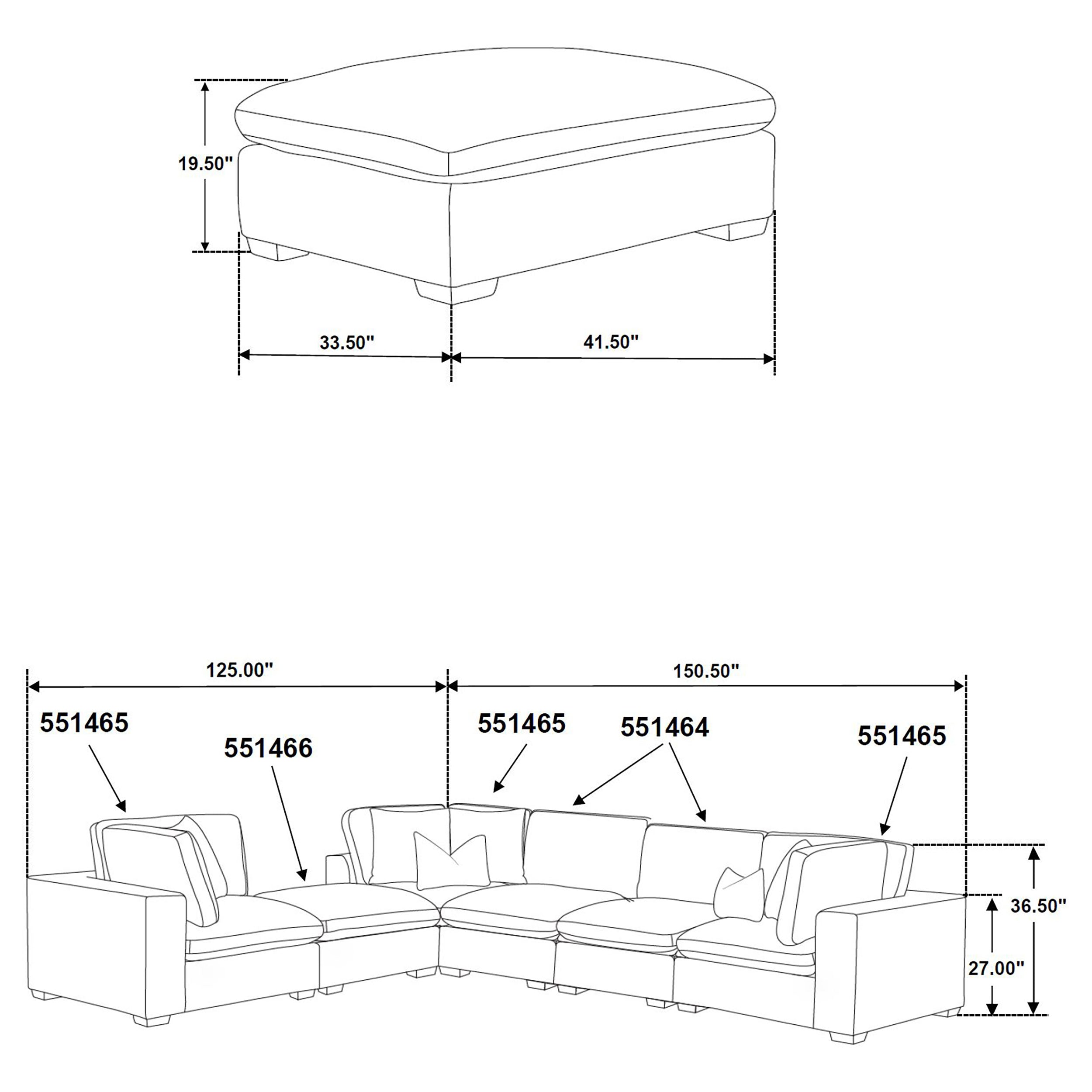 Lakeview Upholstered Modular Sectional Sofa