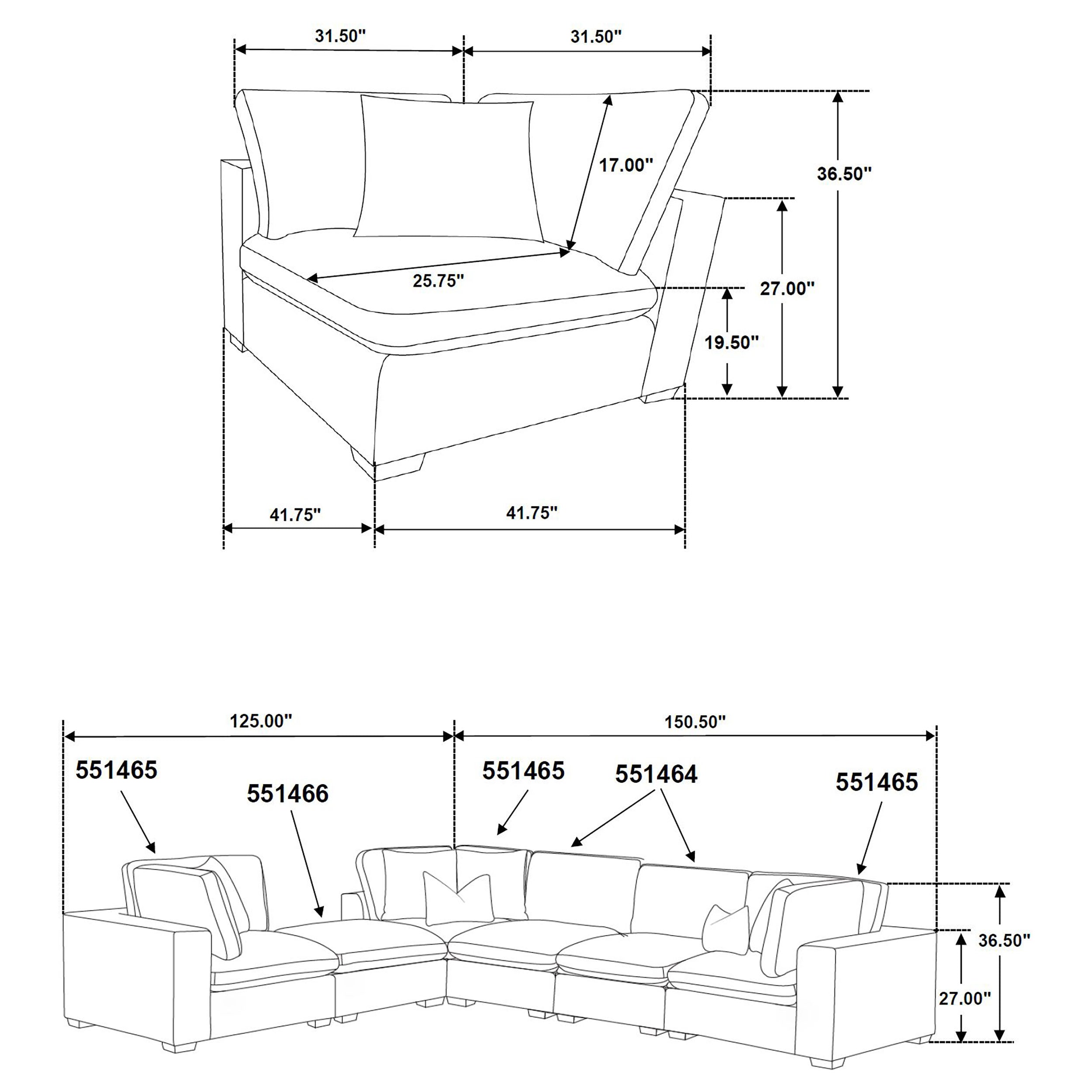 Lakeview Upholstered Modular Sectional Sofa