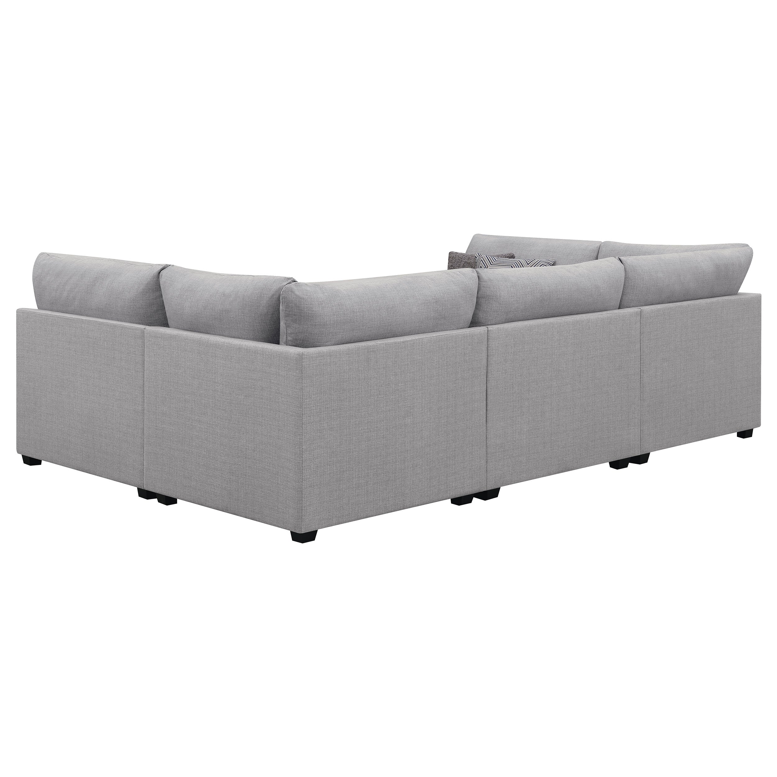 Cambria 6-piece Upholstered Modular Sectional Grey