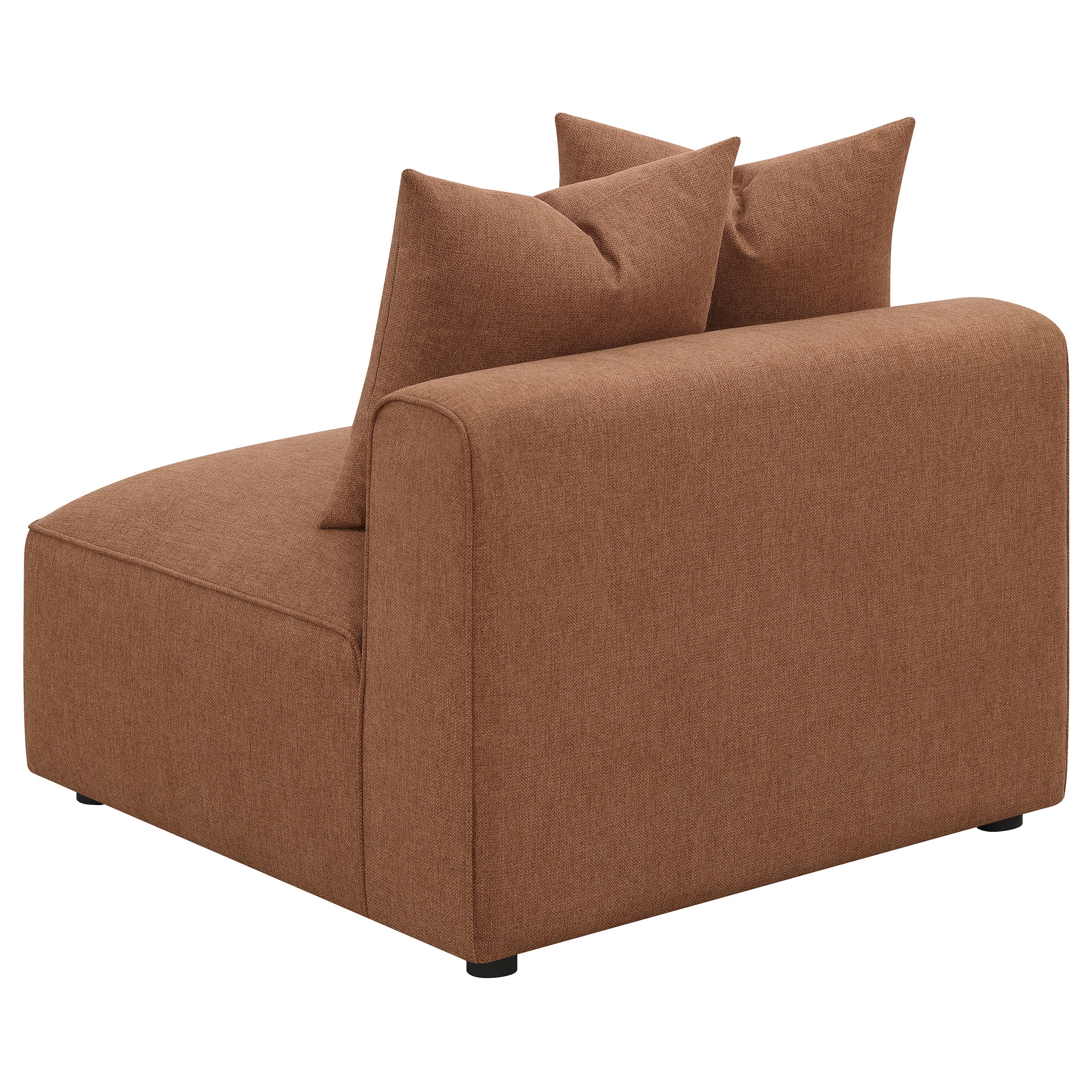 Jennifer 6-piece Upholstered Modular Sectional Terracotta