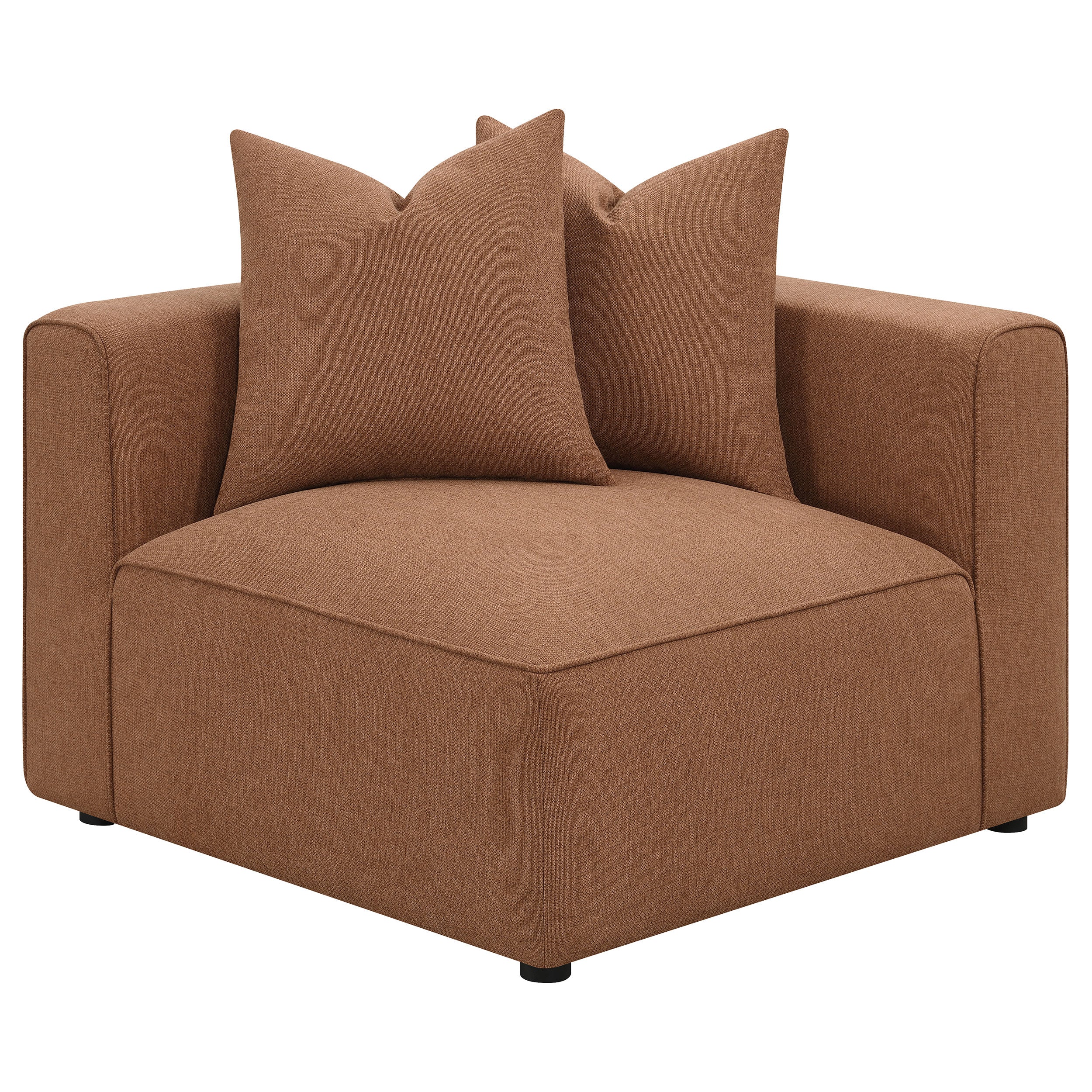 Jennifer 6-piece Upholstered Modular Sectional Terracotta