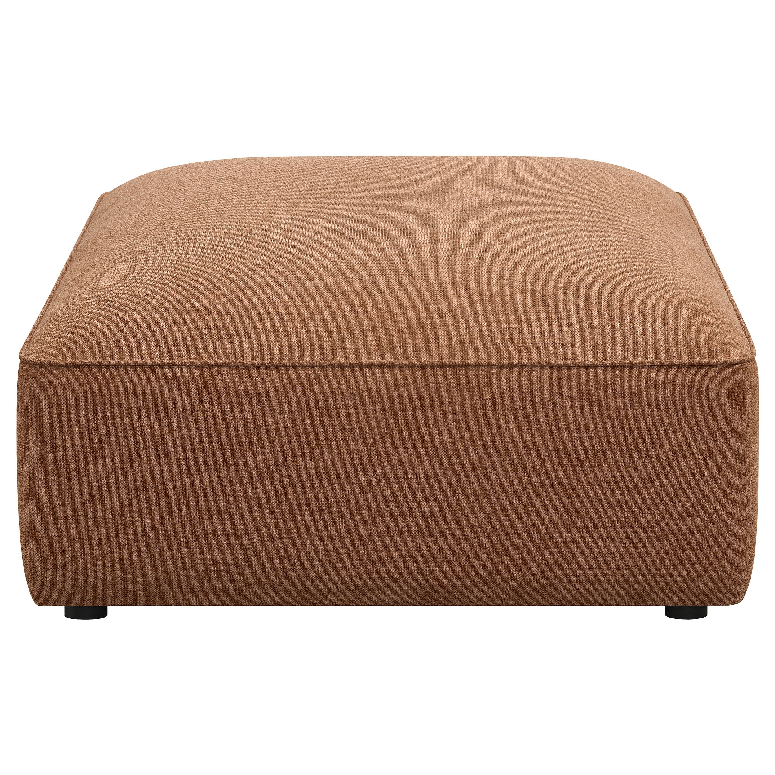 Jennifer Upholstered Ottoman Terracotta