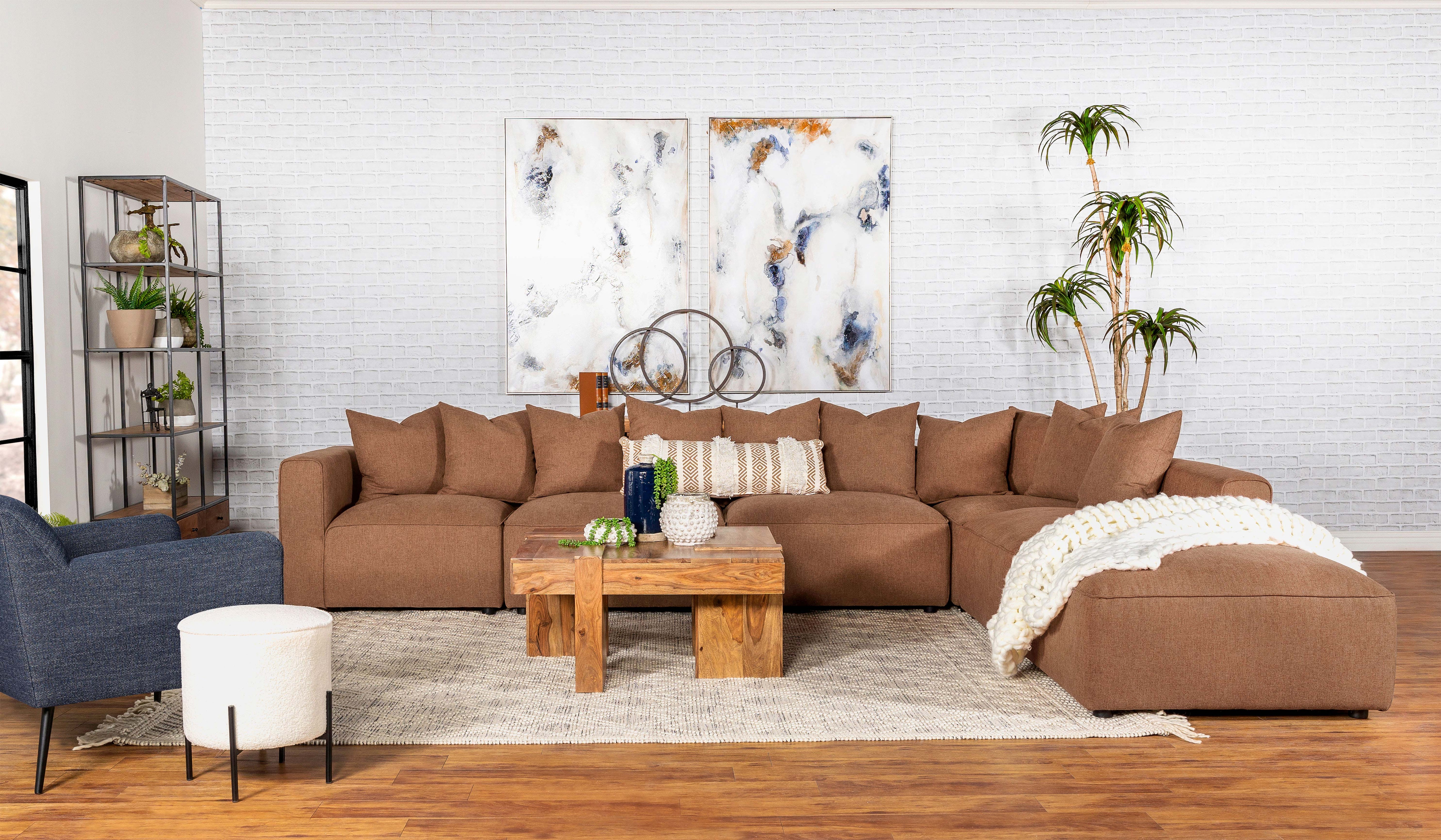 Jennifer Square Upholstered Ottoman