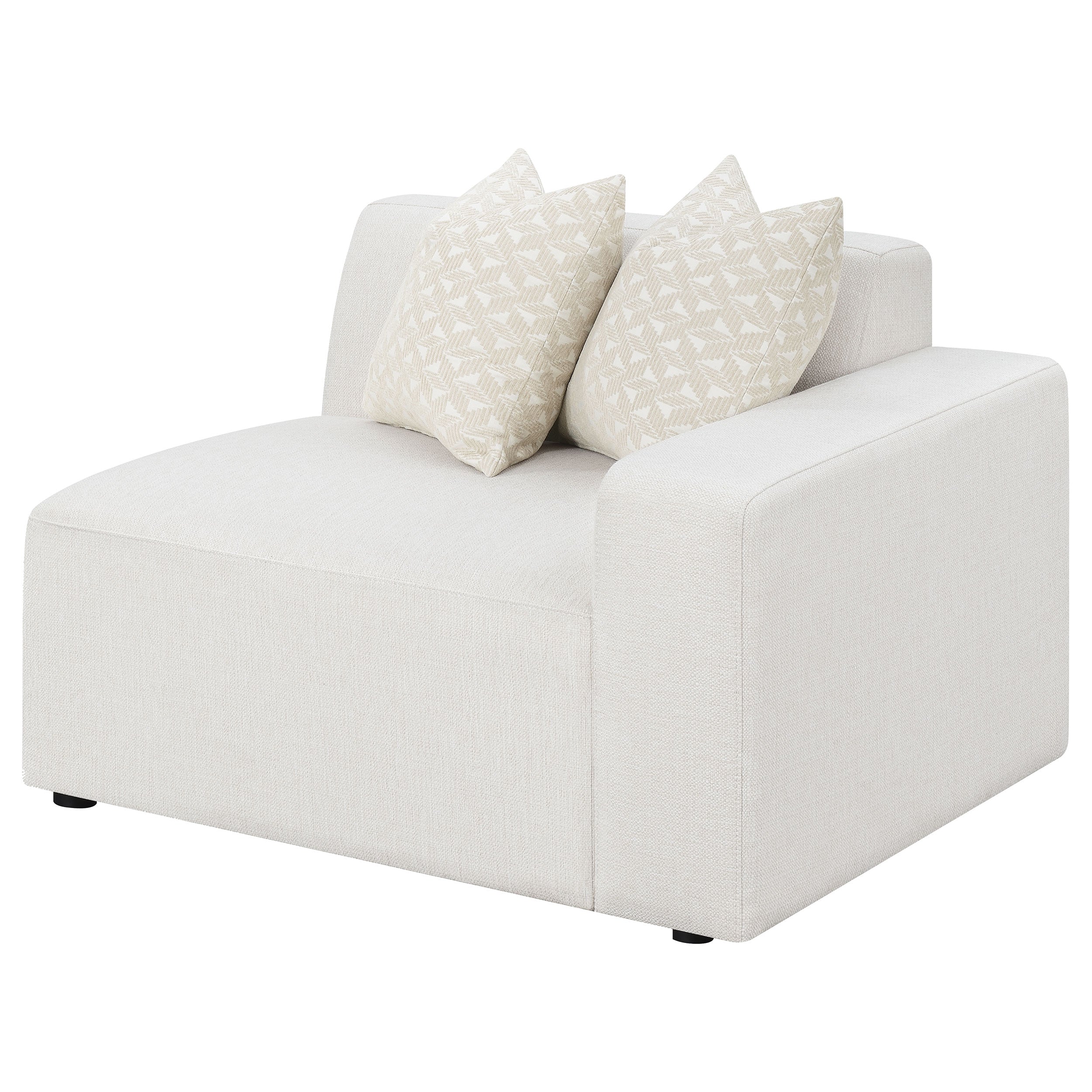 Freddie Upholstered Corner Chair Pearl