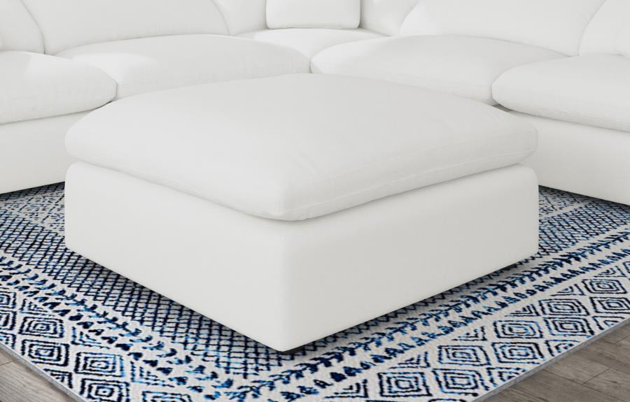 Raleigh Boucle Upholstered Ottoman