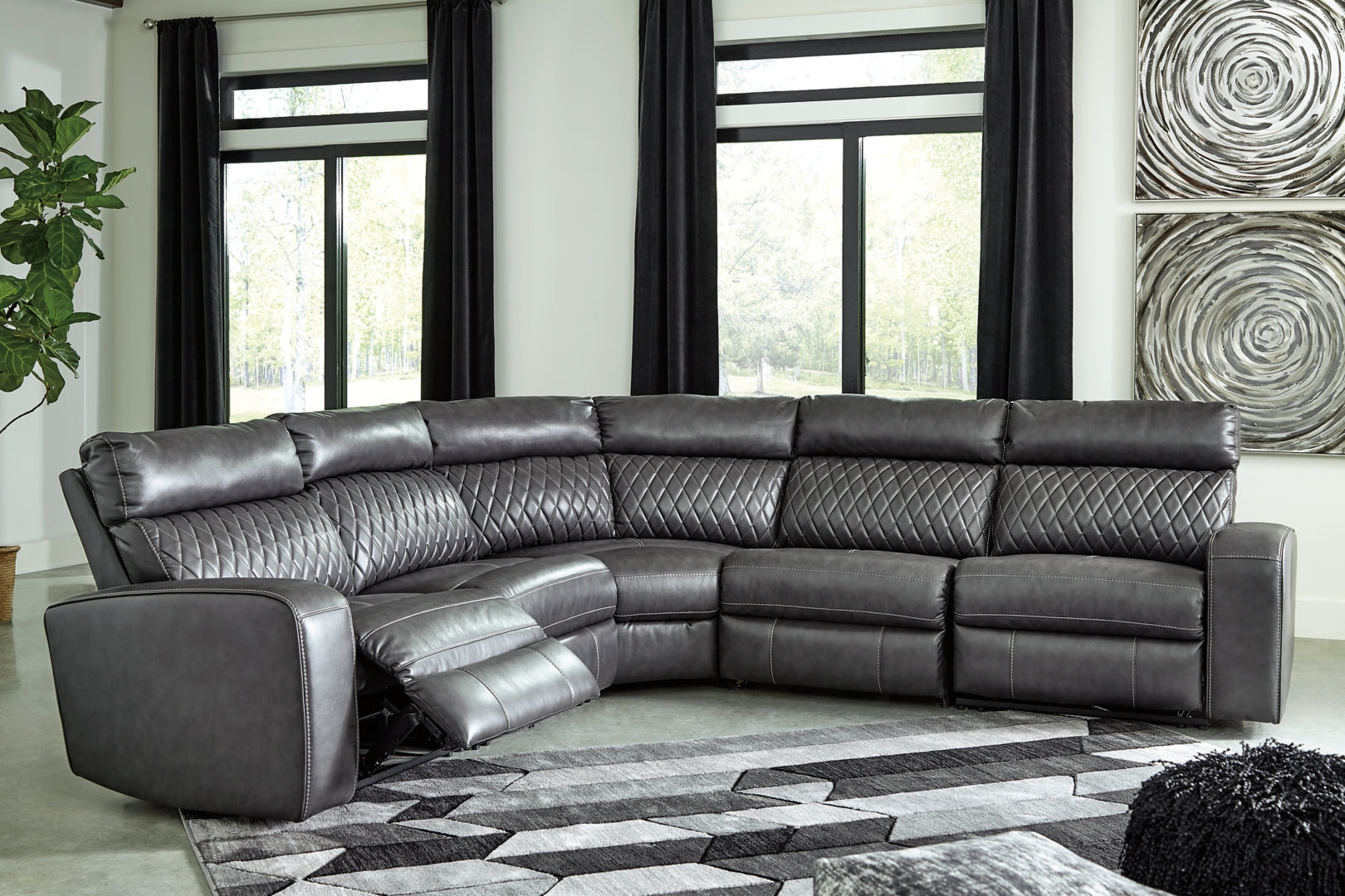 Samperstone 3-Piece Power Reclining Sectional Sofa