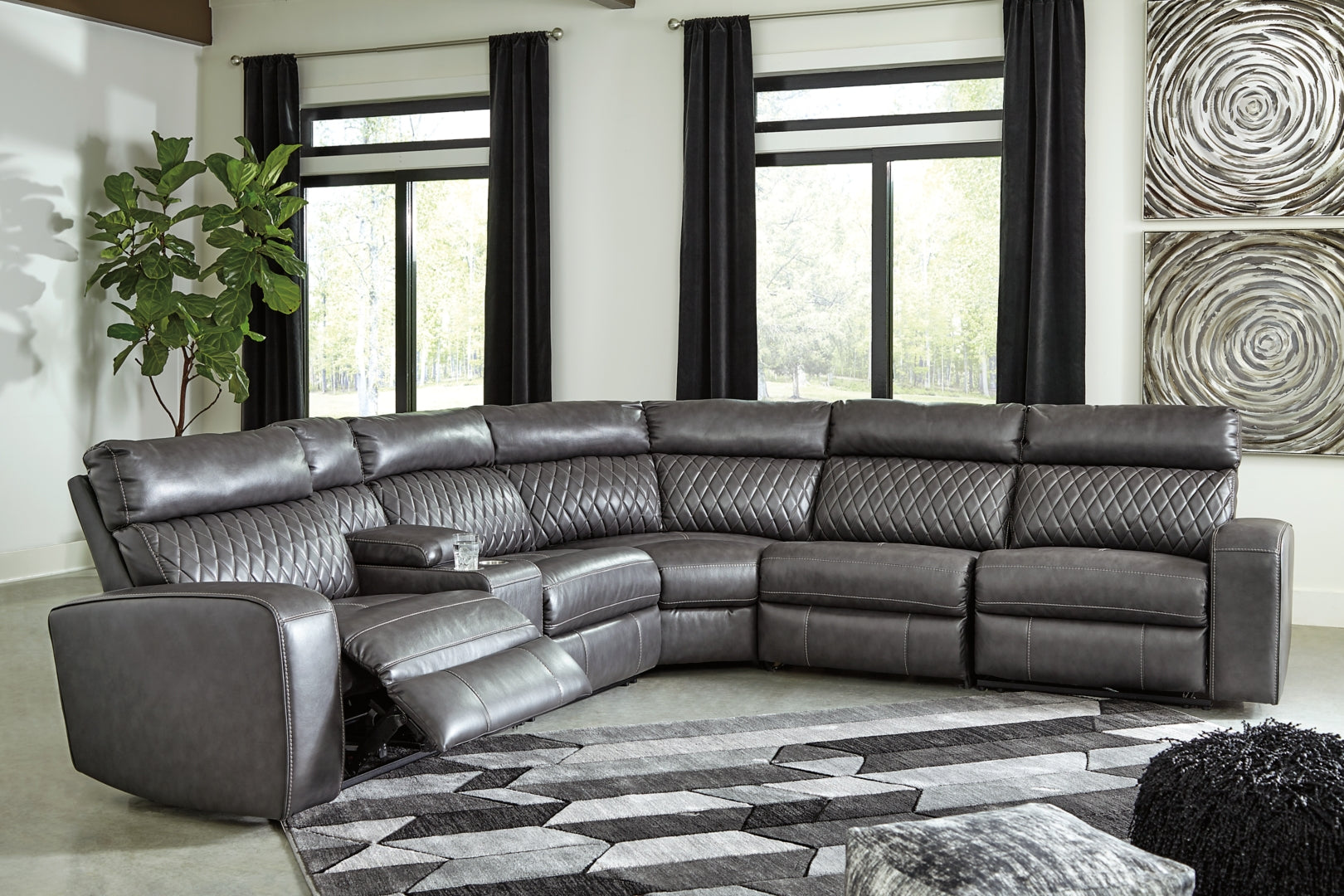 Samperstone 3-Piece Power Reclining Sectional Sofa