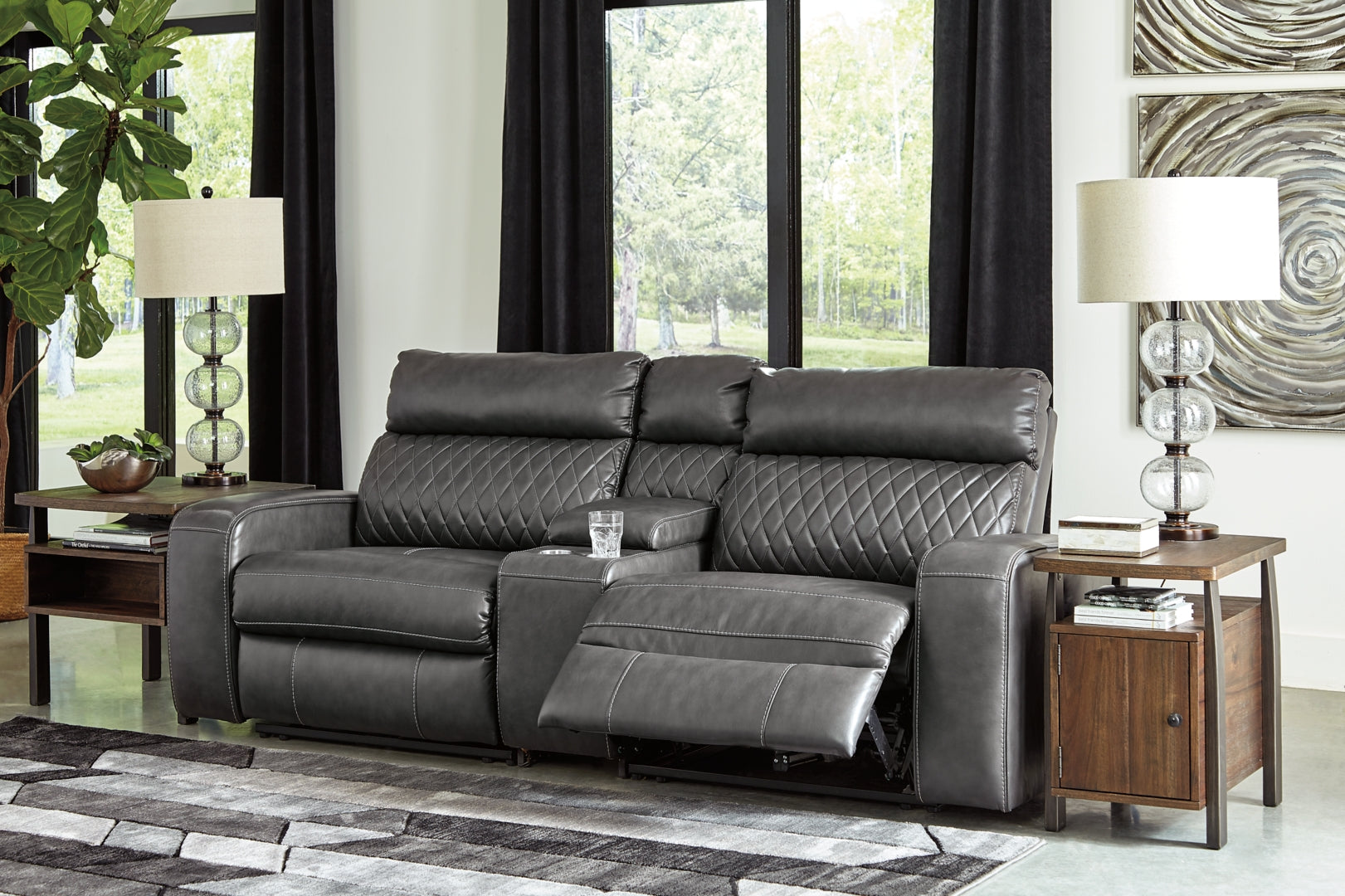 Samperstone 3-Piece Power Reclining Sectional Sofa