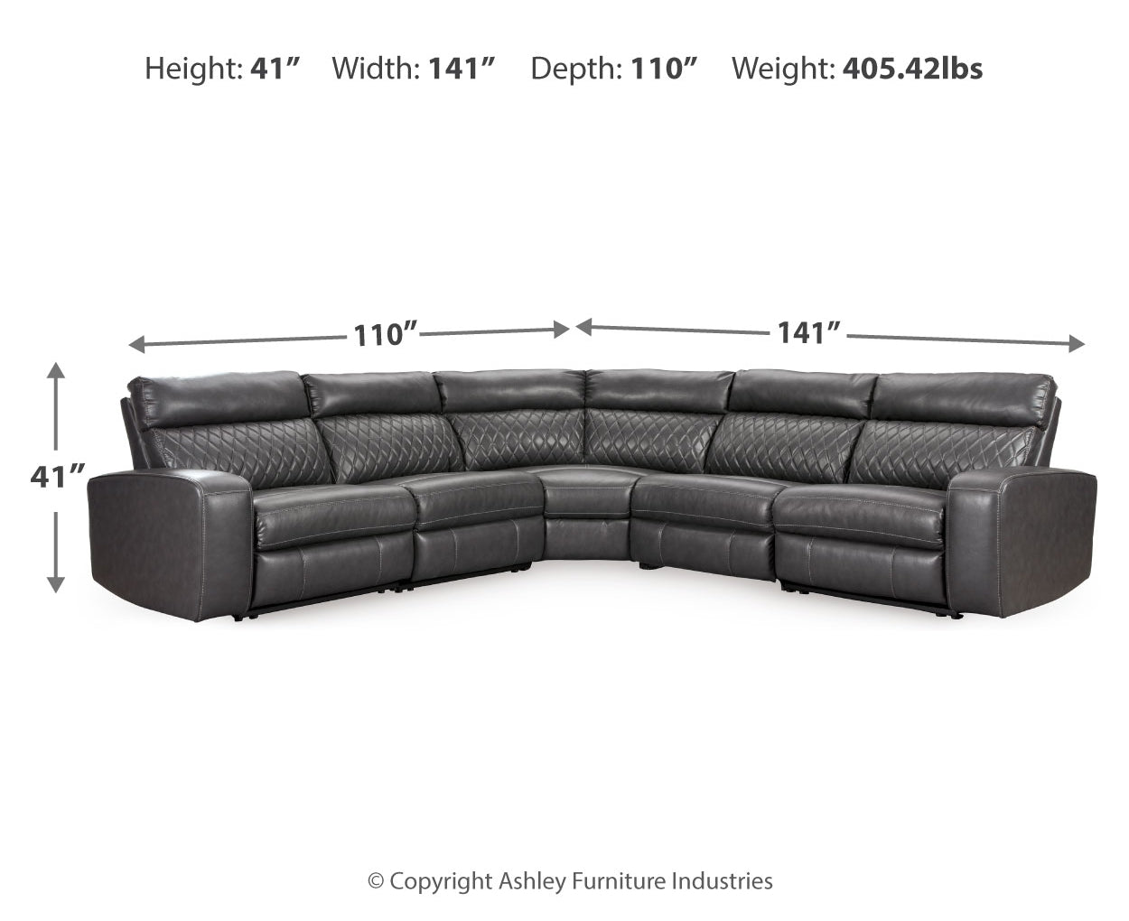 Samperstone Power Reclining Sectional