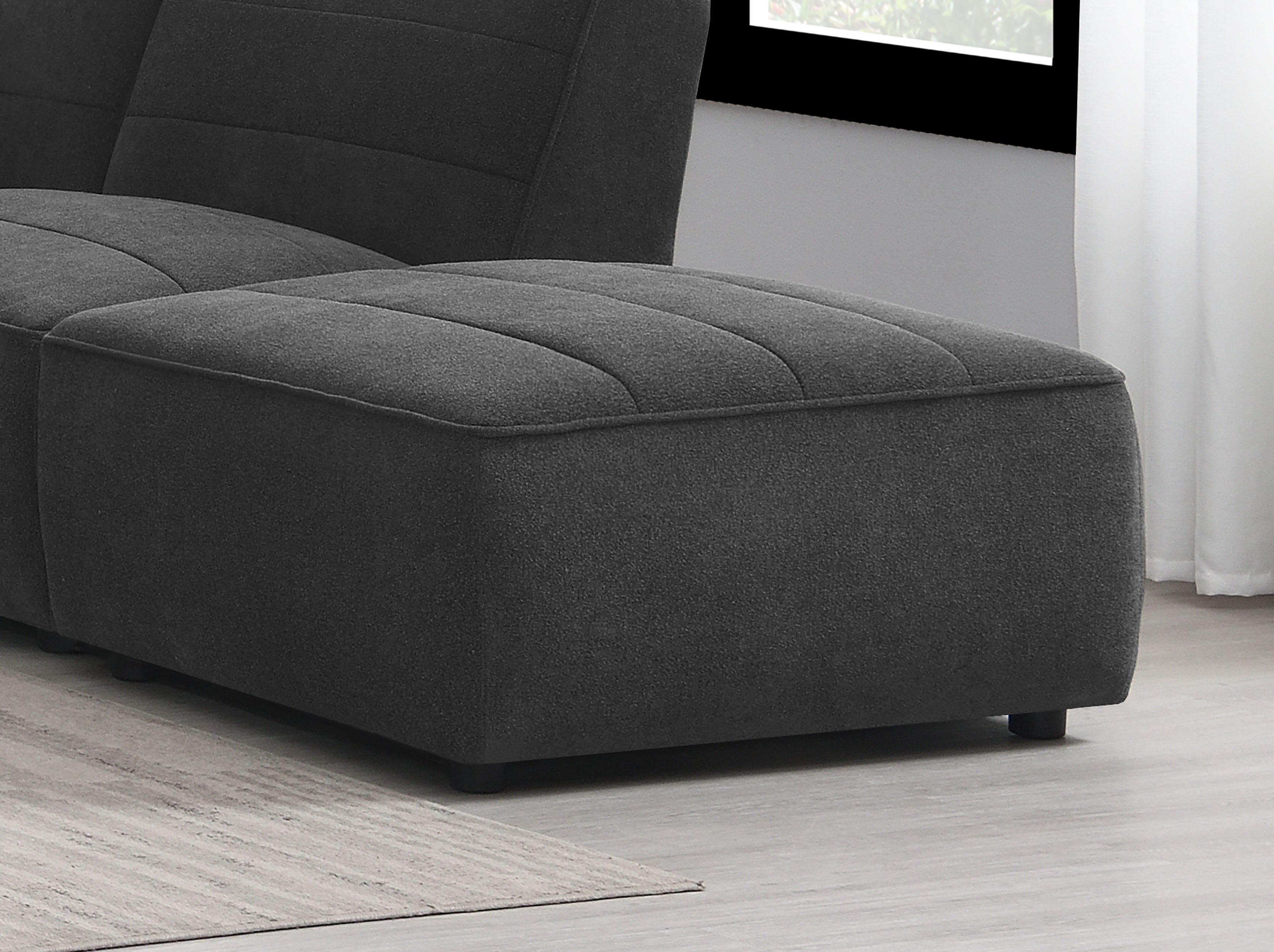 Sunny Square Upholstered Ottoman