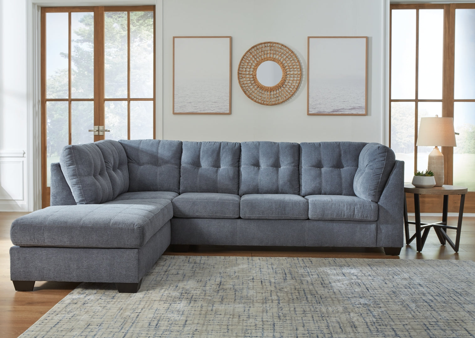 Marleton 2-Piece Sectional with Ottoman