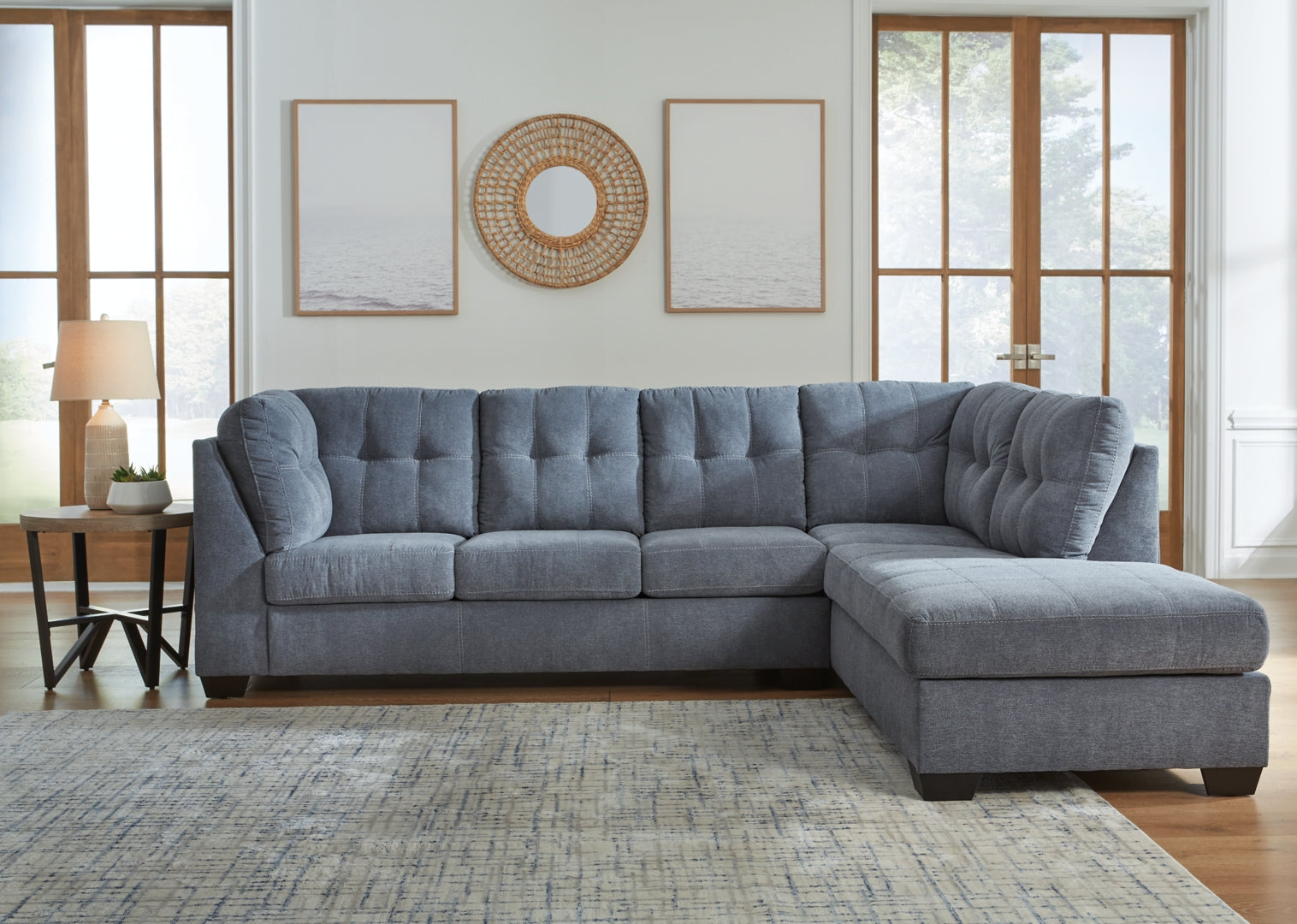 Marleton 2-Piece Sectional with Ottoman