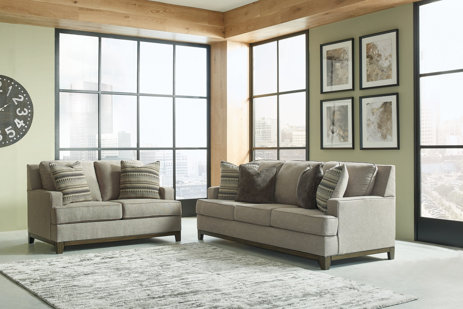 Kaywood Sofa, Loveseat, Chair and Ottoman